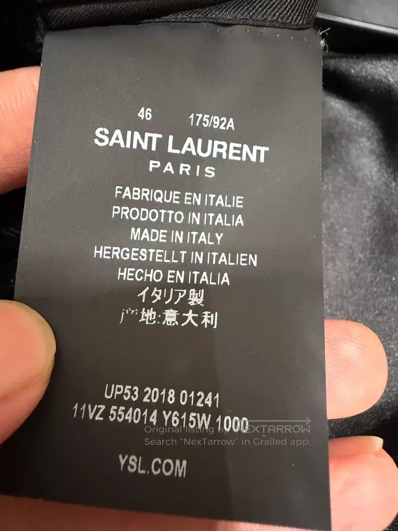 Saint Laurent Paris Saint Laurent Paris Zodiac Velvet Mirror Surface Suit i Size US S / EU 44-46 / 1 - 4 Thumbnail