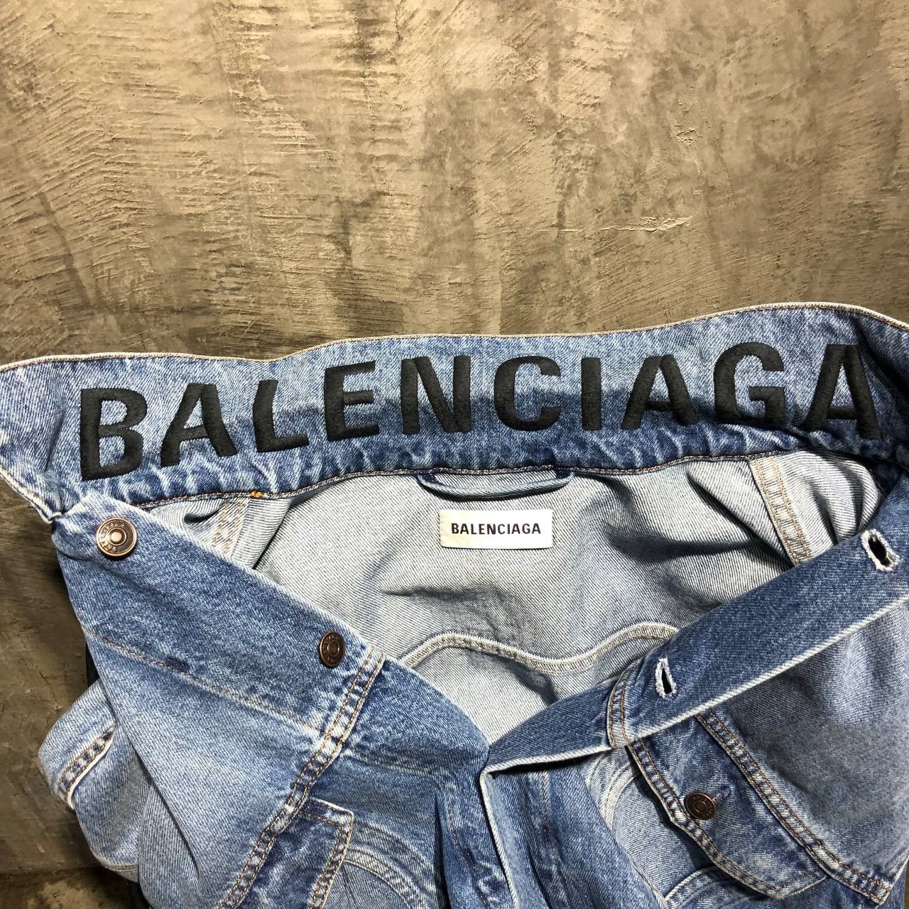 Balenciaga Balenciaga Destroys denim jacket Size US XL / EU 56 / 4 - 15 Thumbnail