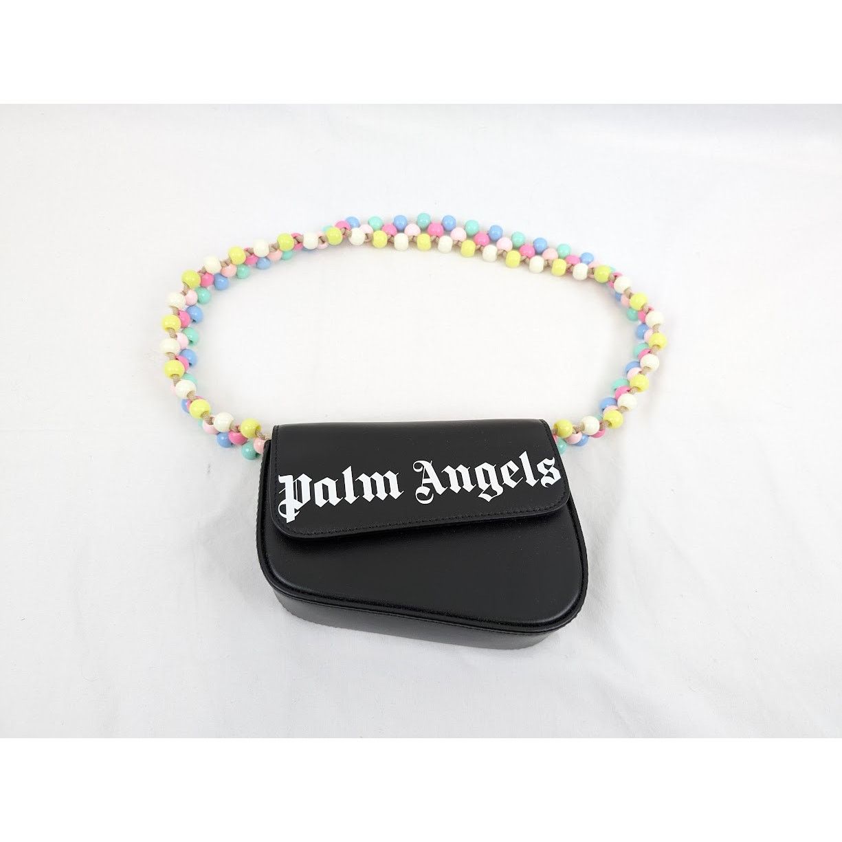 Palm Angels o1rshd1 Size: OS / Beads Strap Crash Bag in Black/White Size ONE SIZE - 1 Thumbnail