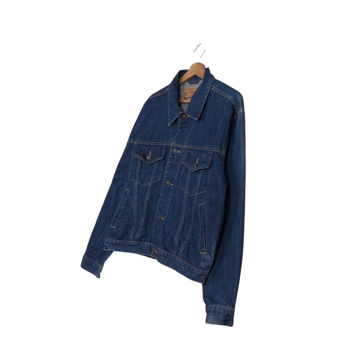 Japanese Brand 📌Vintage Trucker Denim Biker Jacket Nepuca Issey Miyake Size US L / EU 52-54 / 3 - 3 Thumbnail