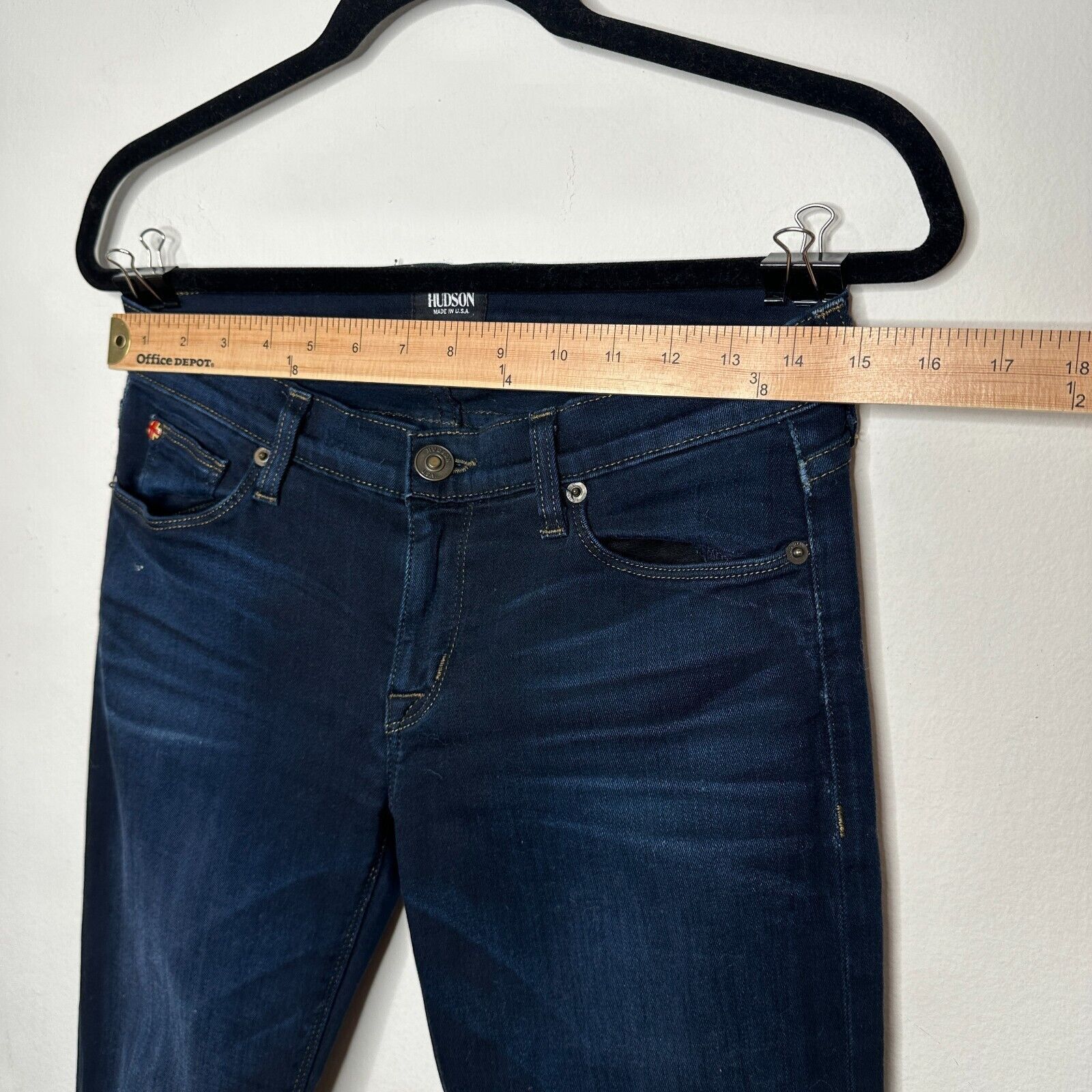 Hudson Hudson DarkAngel Flare Low-Rise 5 Pocket Denim Jean 26 Size 26" / US 2 / IT 38 - 13 Thumbnail