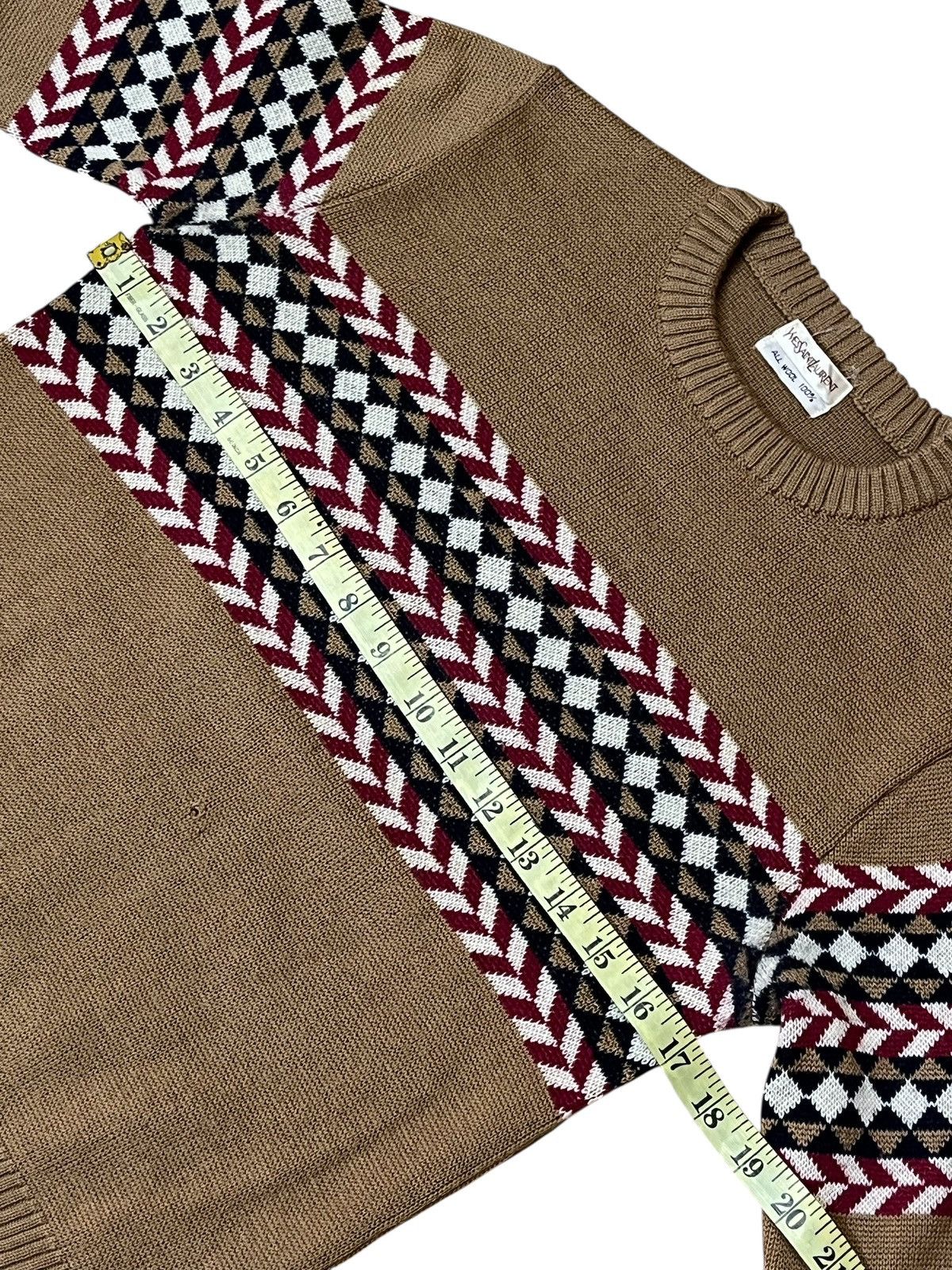 Yves Saint Laurent Nice🔥vintage YSL YVES SAINT LAURENT wool knit sweats Size XS / US 0-2 / IT 36-38 - 8 Thumbnail