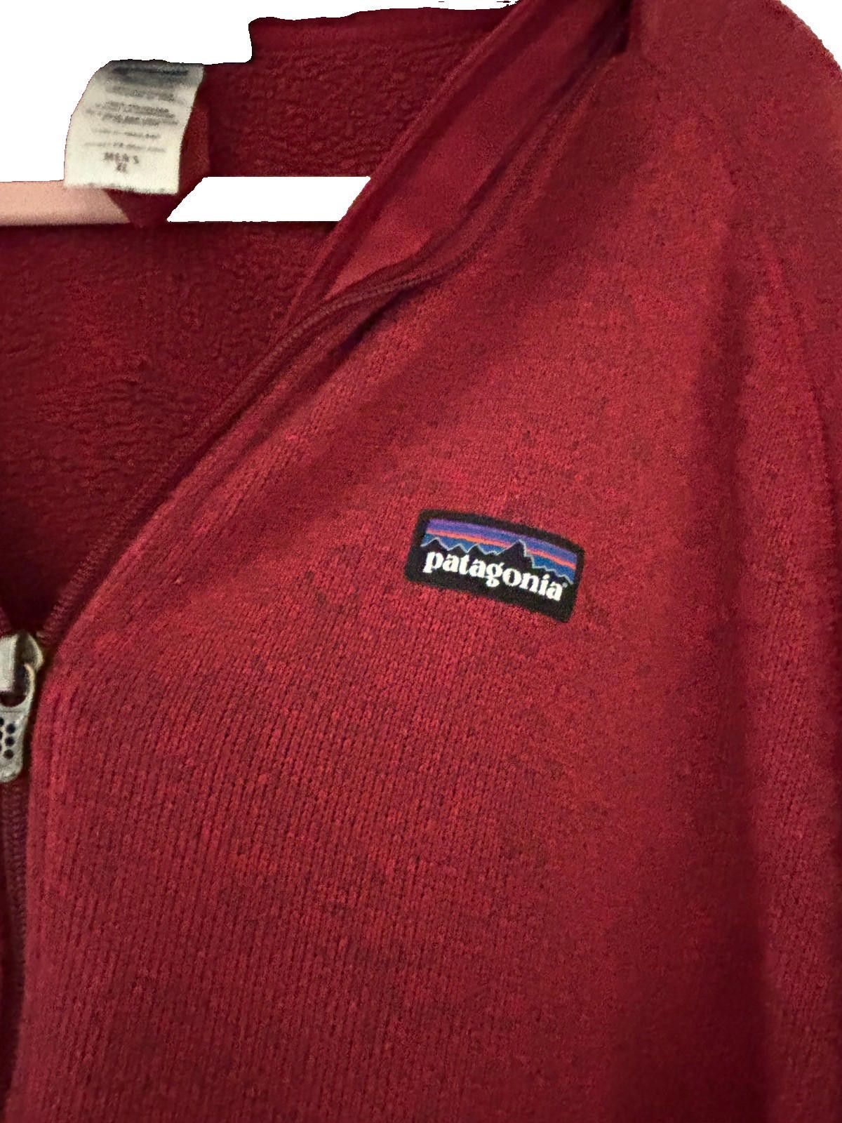 Patagonia Men's Patagonia red/maroon pull over zip neck. Size XL #46 Size US XL / EU 56 / 4 - 3 Thumbnail