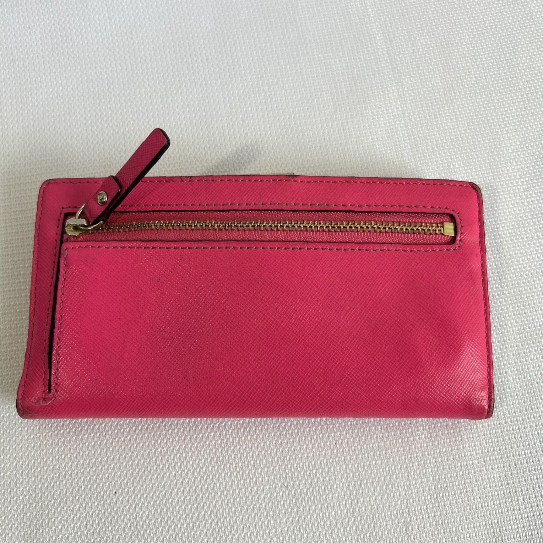 Vintage kate Spade Wallet Pink Slim Bifold Women Pink Size ONE SIZE - 3 Thumbnail
