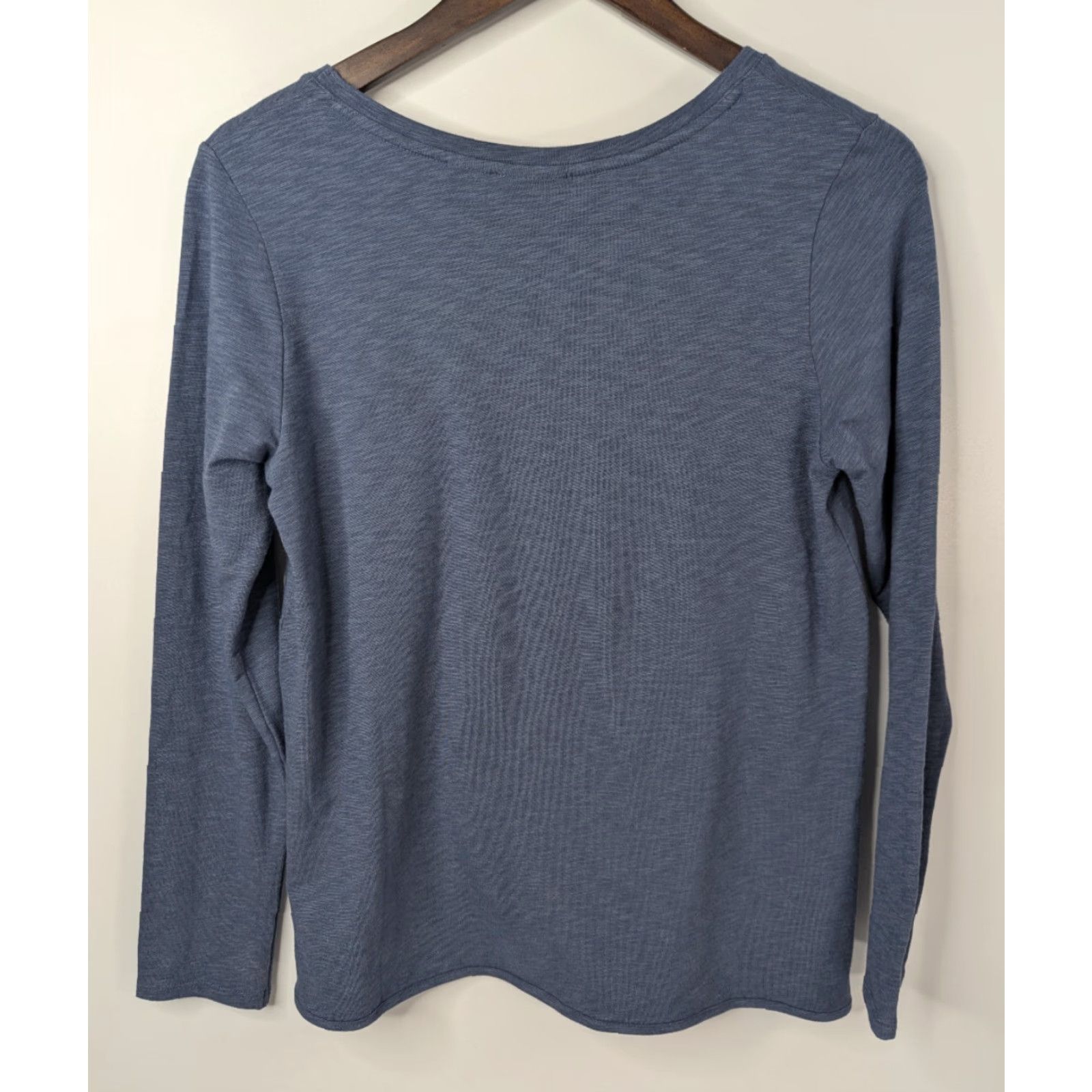Vintage Sigrid Olsen Shirt Tee Womens Medium Blue Long Sleeve Round Neck Size M / US 6-8 / IT 42-44 - 5 Thumbnail