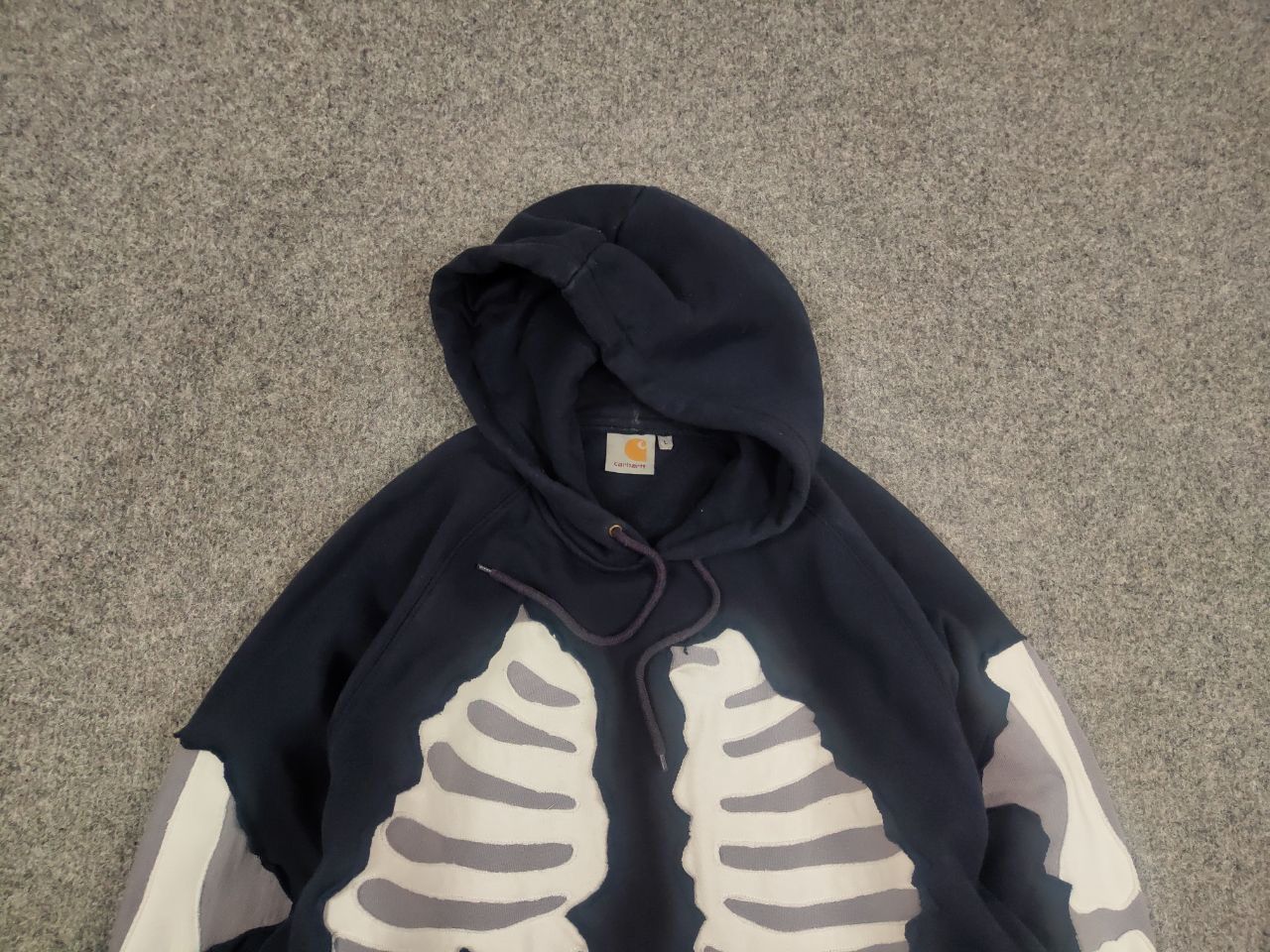 Carhartt Vintage Carhartt Skeleton Original Baggy Fit Hoodie USA Size US L / EU 52-54 / 3 - 4 Thumbnail