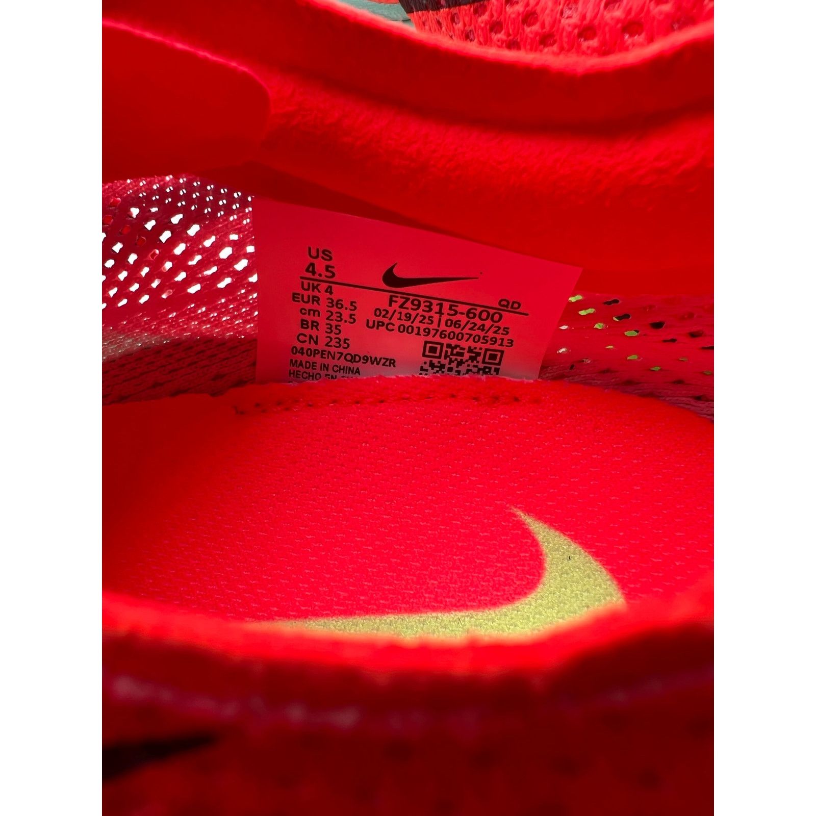 Nike Nike ZoomX Dragonfly 2 Elite “Bright Crimson Lime Blast” Size US 6 / IT 36 - 6 Thumbnail