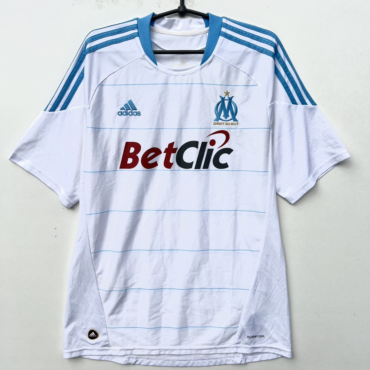 Adidas OLYMPIQUE MARSEILLE 2010 2011 SHIRT FOOTBALL SOCCER ADIDAS Size US L / EU 52-54 / 3 - 1 Thumbnail