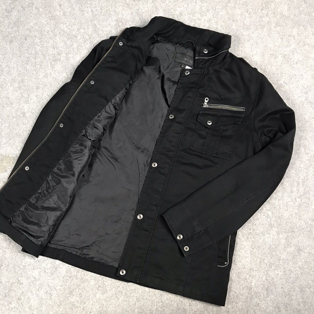 If Six Was Nine × Japanese Brand × Tornado Mart MOSSIMO BLACK PUNK JAPAN ZIPPER JACKET Size US XL / EU 56 / 4 - 11 Thumbnail