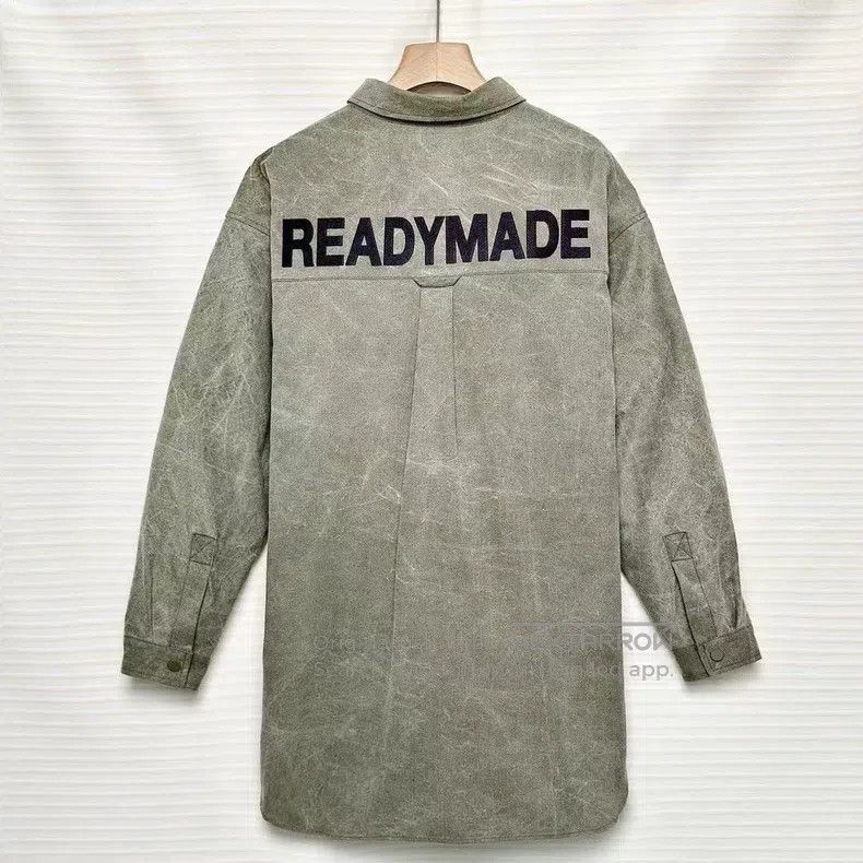 READYMADE Ready Made Distressed Military Fabric OS Loose Fit Shirt J Size US S / EU 44-46 / 1 - 2 Thumbnail