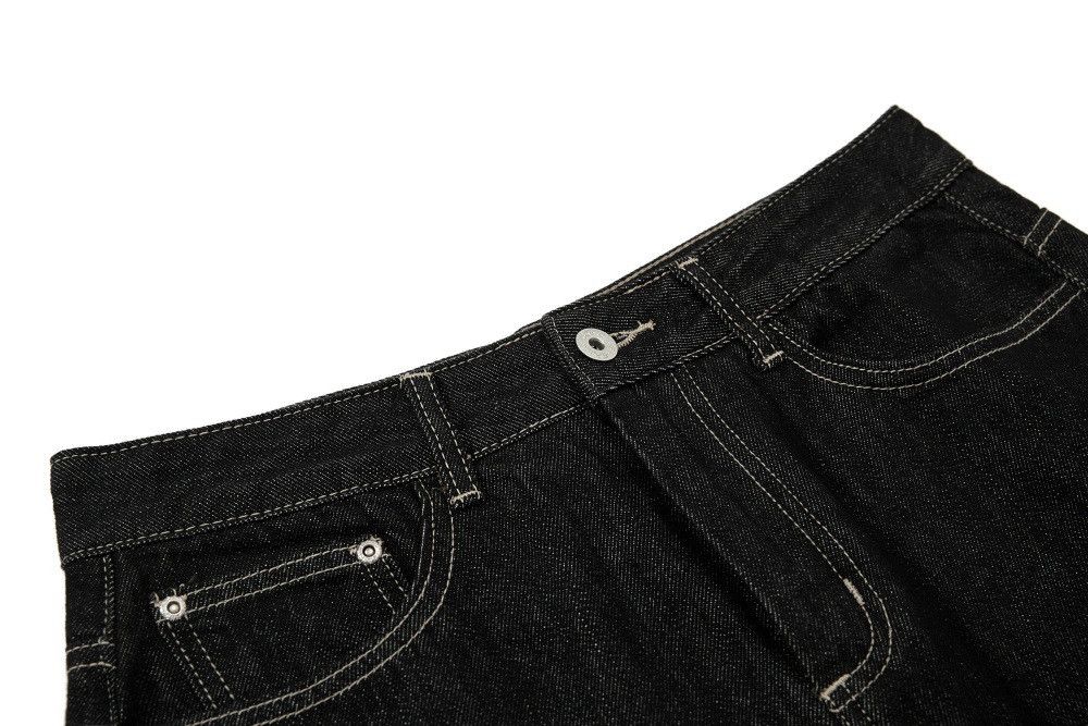 Jean Men's hippie casual distressed loose straight retro jeans Size US 32 / EU 48 - 6 Thumbnail