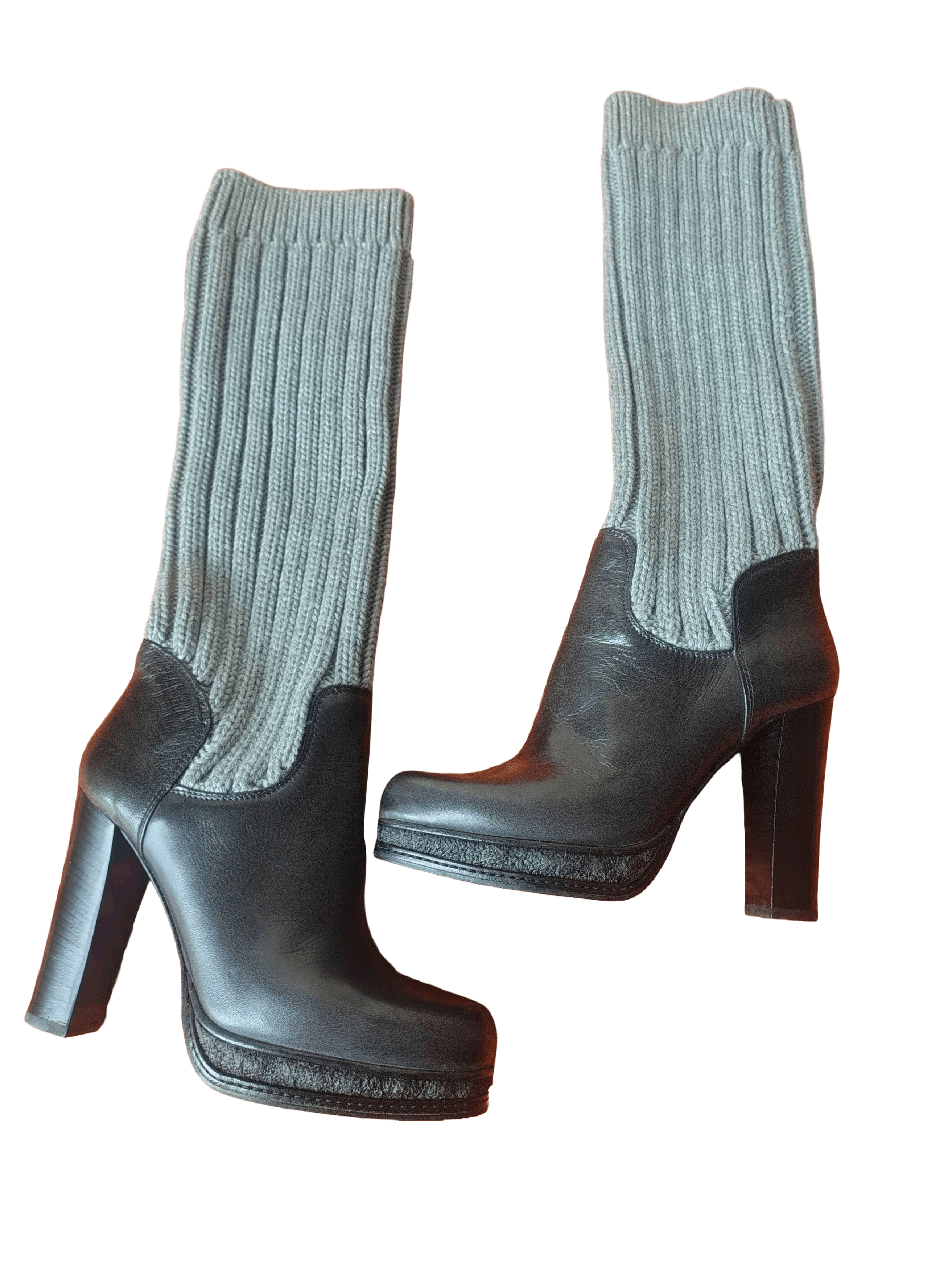 Dolce & Gabbana Vintage Dolce and Gabbana Sock Heel Boots Size US 7 / IT 37 - 5 Thumbnail