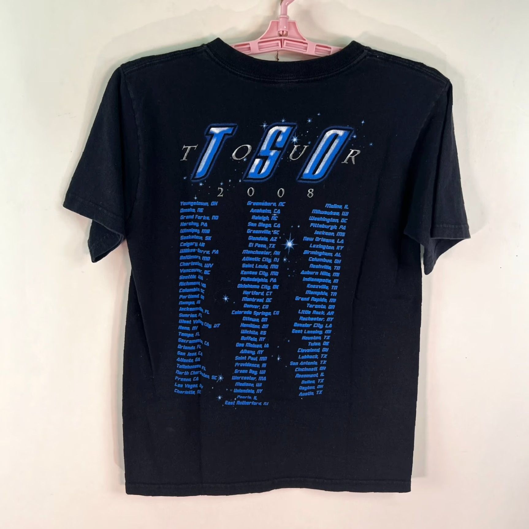 Vintage TSO 2008 Band Tour T-Shirt Small Black Double-Sided Graphic Beethoven's Last Night Mens Size US S / EU 44-46 / 1 - 3 Thumbnail