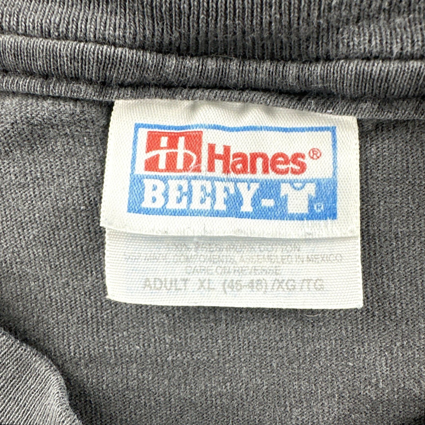 Hanes VINTAGE Hanes Beefy-T T-Shirt Mens XL Black 90s Roswell 2000 Little Green Men Trek USA Music Graphic Print Crew Neck Short Sleeve Size US XL / EU 56 / 4 - 7 Thumbnail