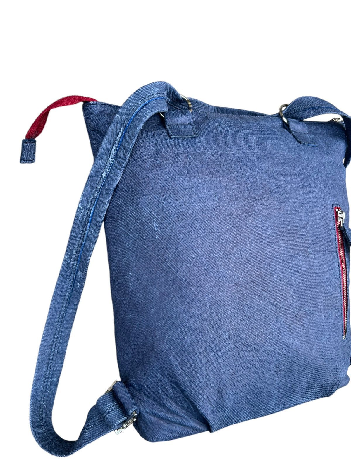 Leather Vintage Brongel Japan Patina Napa Leather 2 Way Backpack Bag Size ONE SIZE - 11 Thumbnail