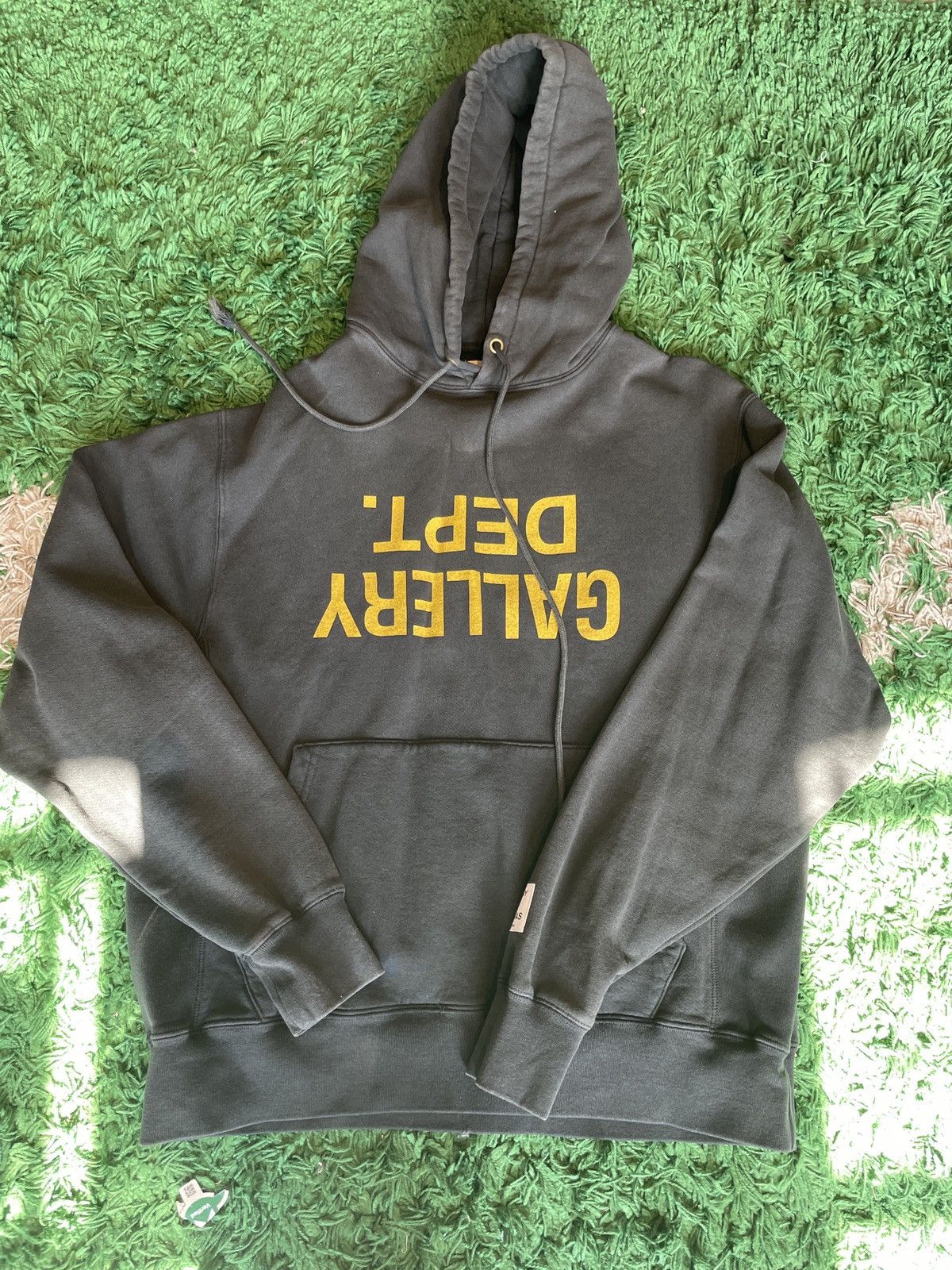 Gallery Dept. Gallery Dept. Yellow Reverse Logo Hooded Sweatshirt Black L Size US L / EU 52-54 / 3 - 1 Thumbnail