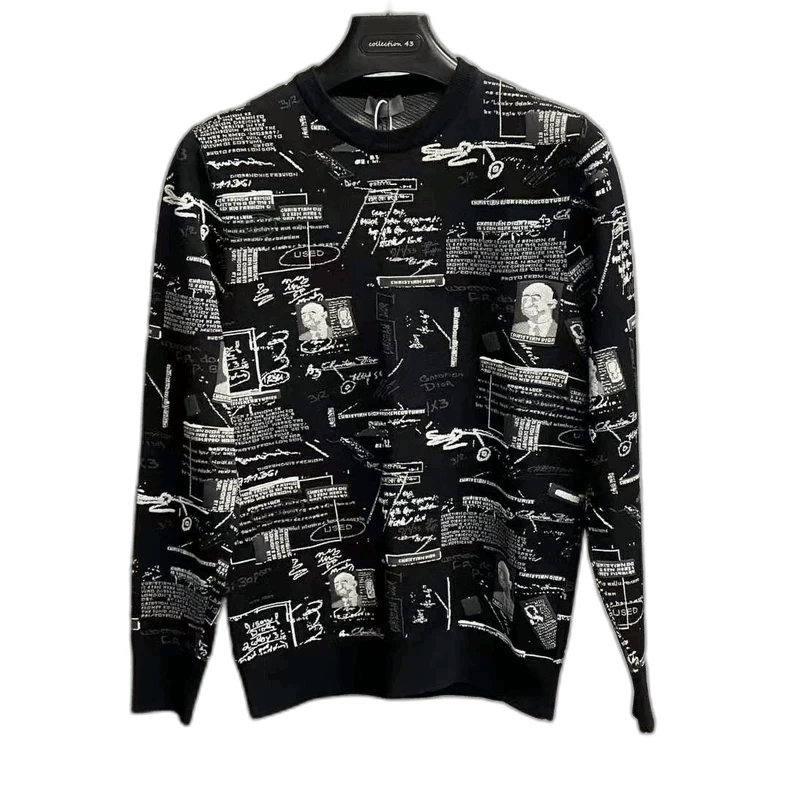 Dior Black Knit Logo Sweater by Dior-2506 Size US S / EU 44-46 / 1 - 1 Thumbnail