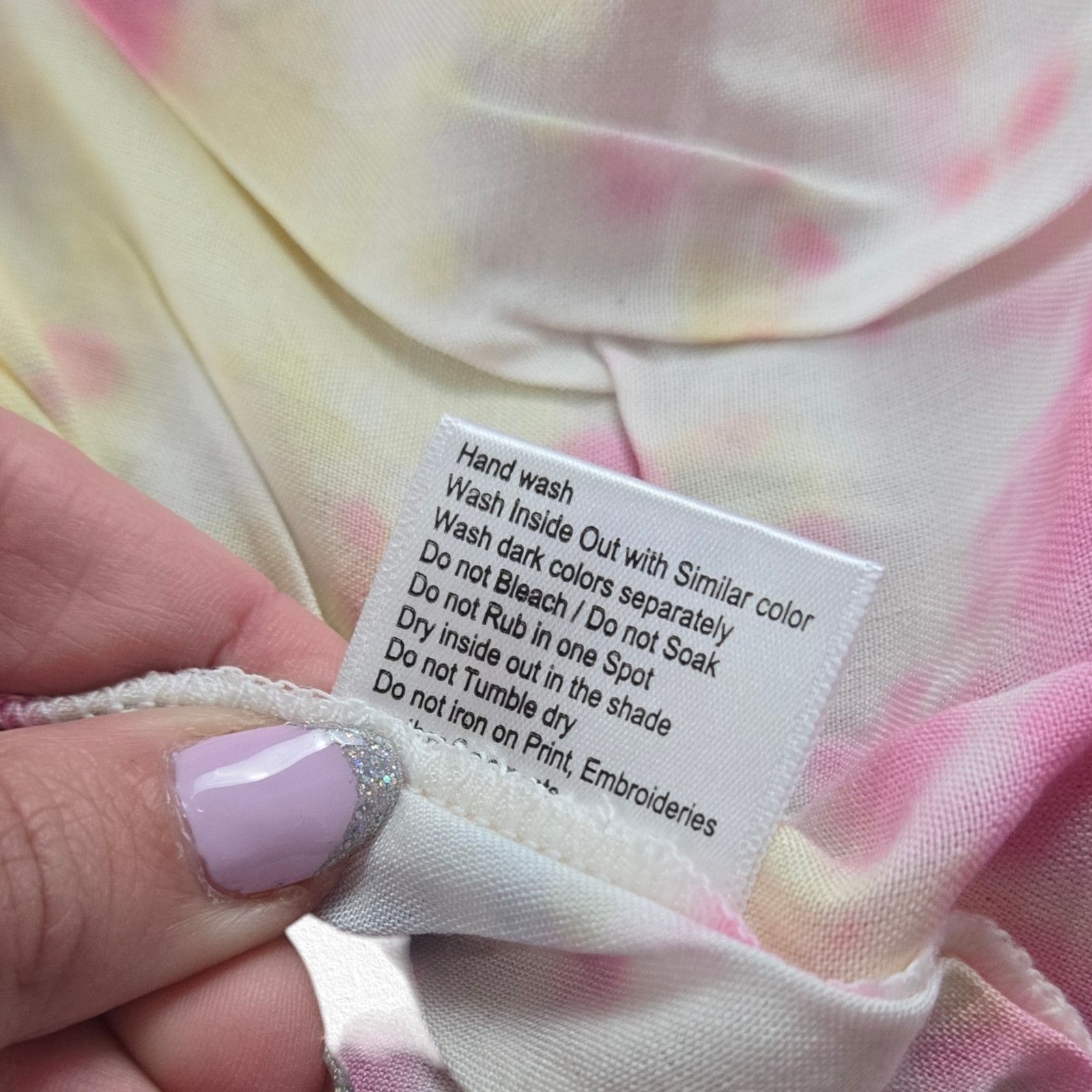 Other Pink White Tie Dye Off the Shoulder Dress Size Medium Size M / US 6-8 / IT 42-44 - 8 Thumbnail