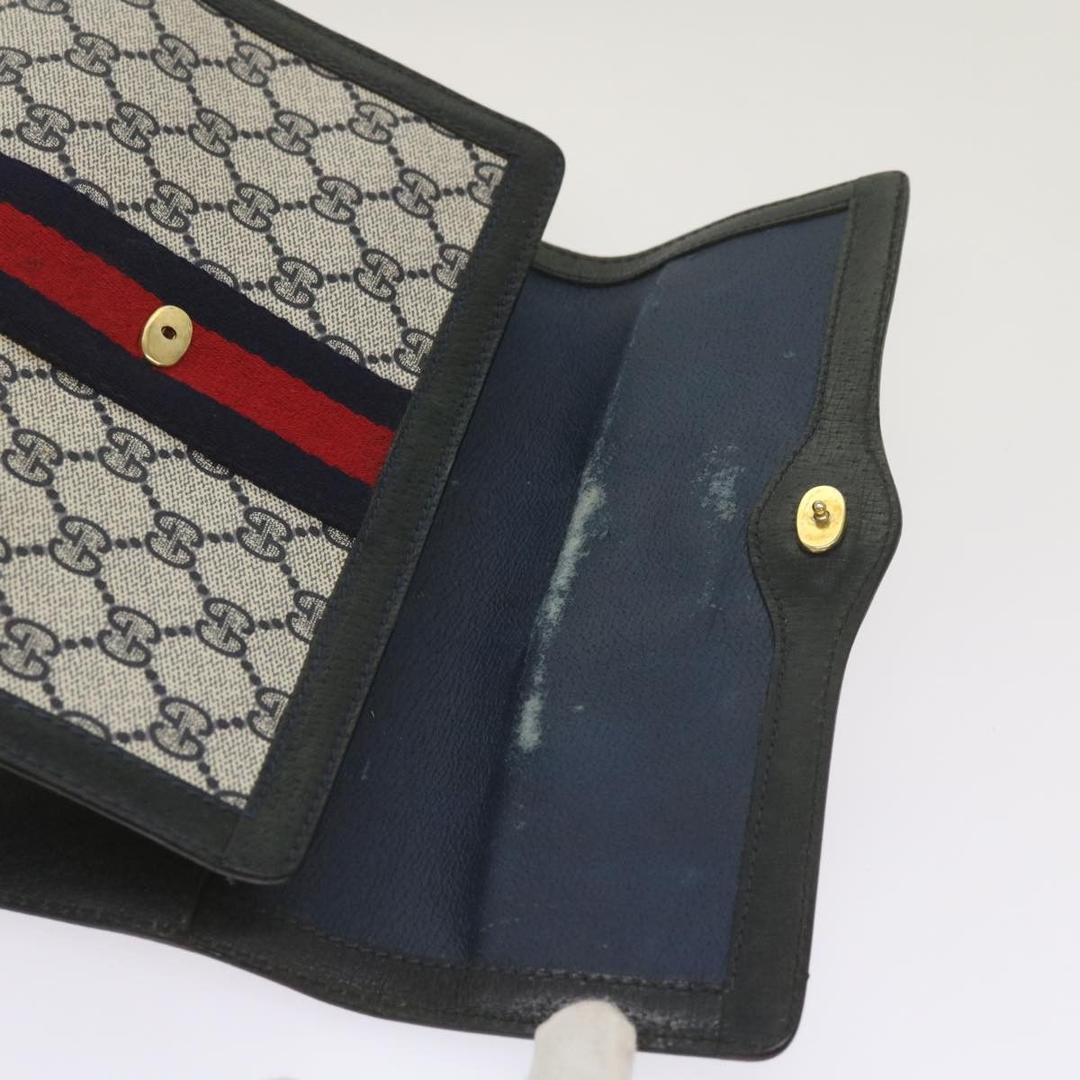Gucci GUCCI GG Supreme Sherry Line Clutch Bag Pvc Red Navy 89 01 Size ONE SIZE - 13 Thumbnail