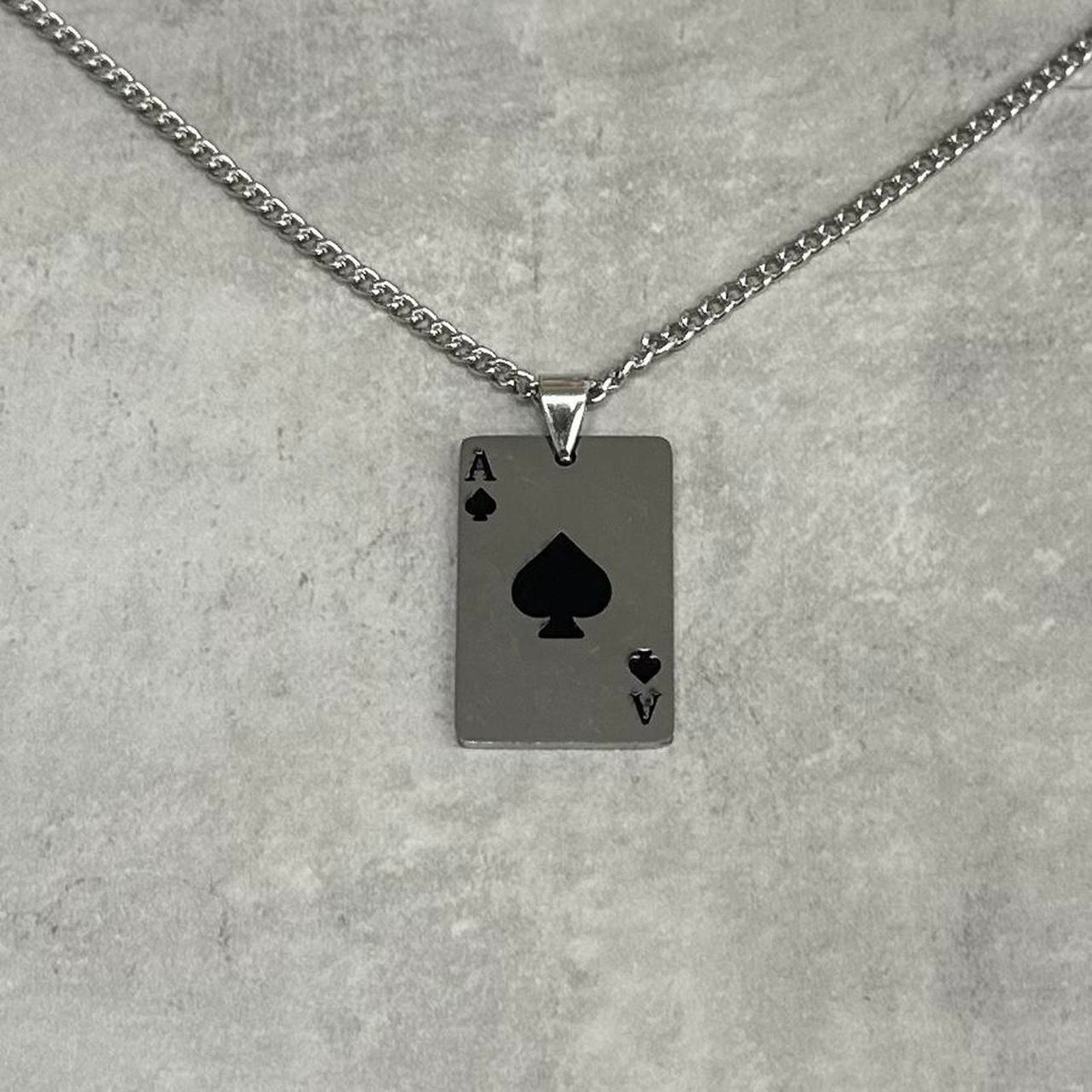 Other Y2k silver ace of spades Size ONE SIZE - 1 Thumbnail