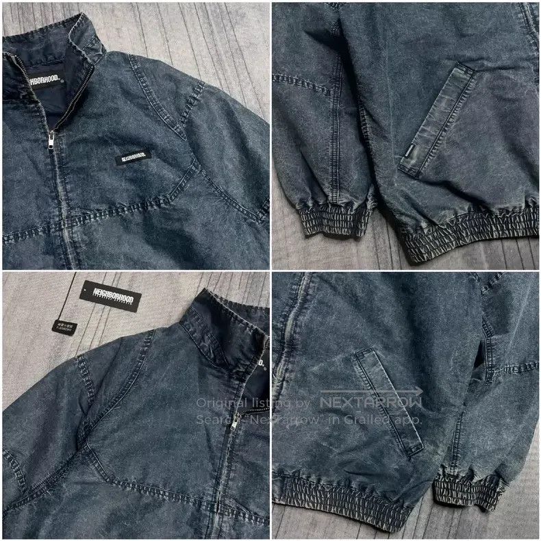 Neighborhood Neighborhood Faux Denim Heavily Washed and Bleached Jacket Size US L / EU 52-54 / 3 - 3 Thumbnail
