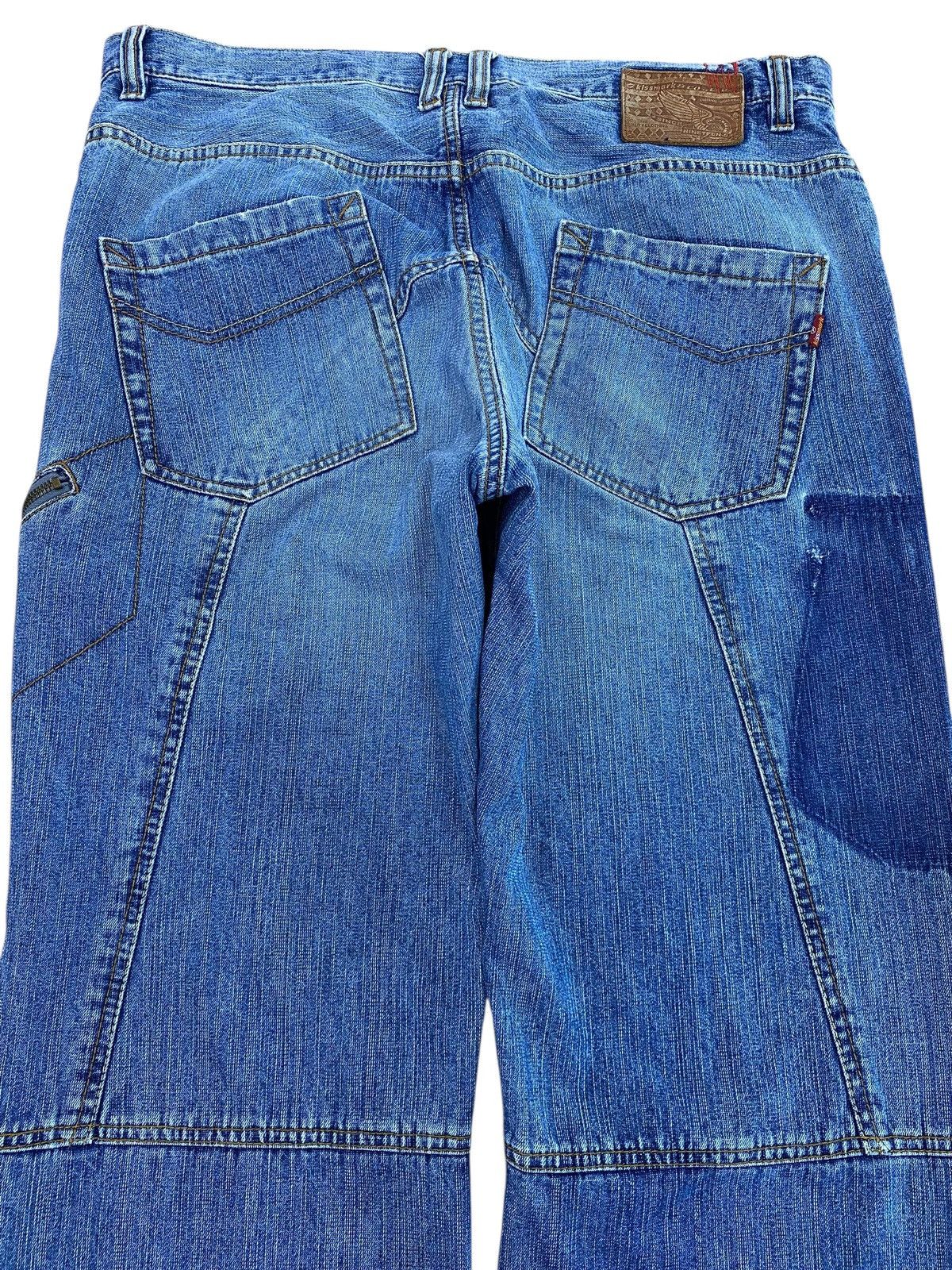 Japanese Brand Japanese Brand Patchwork Style Wide Leg Carpenter Jeans Size US 35 - 4 Thumbnail