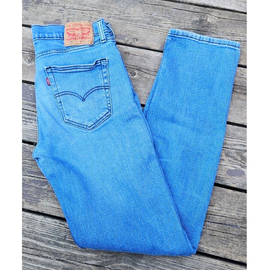 Levi's Men's Levi's Jeans 514, 32 x 34, Gently Worn, Light Wash Size US 32 / EU 48 - 5 Thumbnail