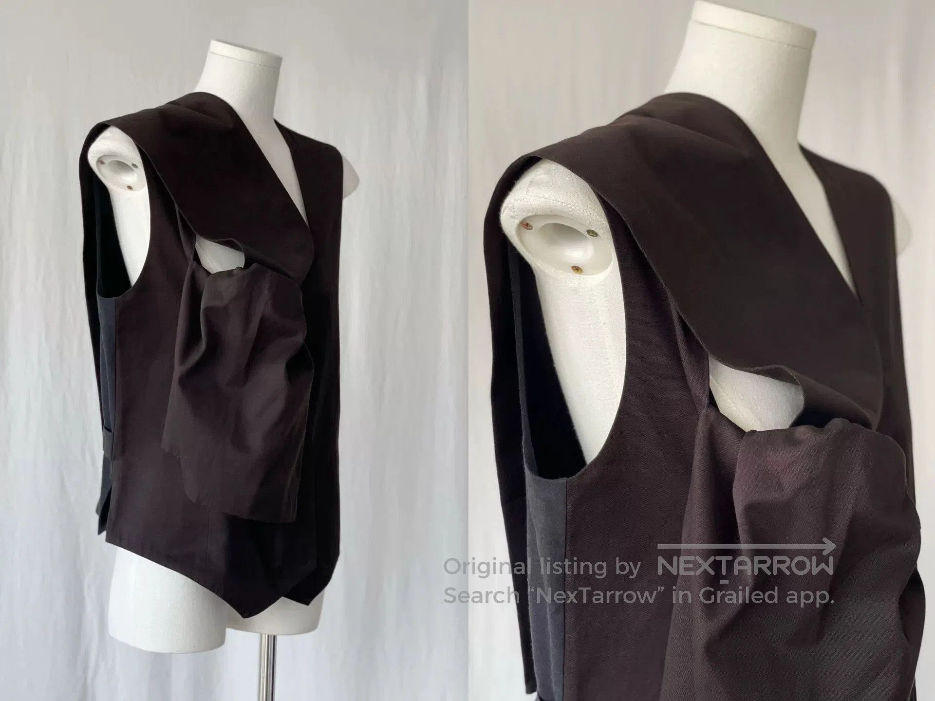 Y's Y's Yamamoto Versatile Vest in Black. Size L / US 10 / IT 46 - 5 Thumbnail