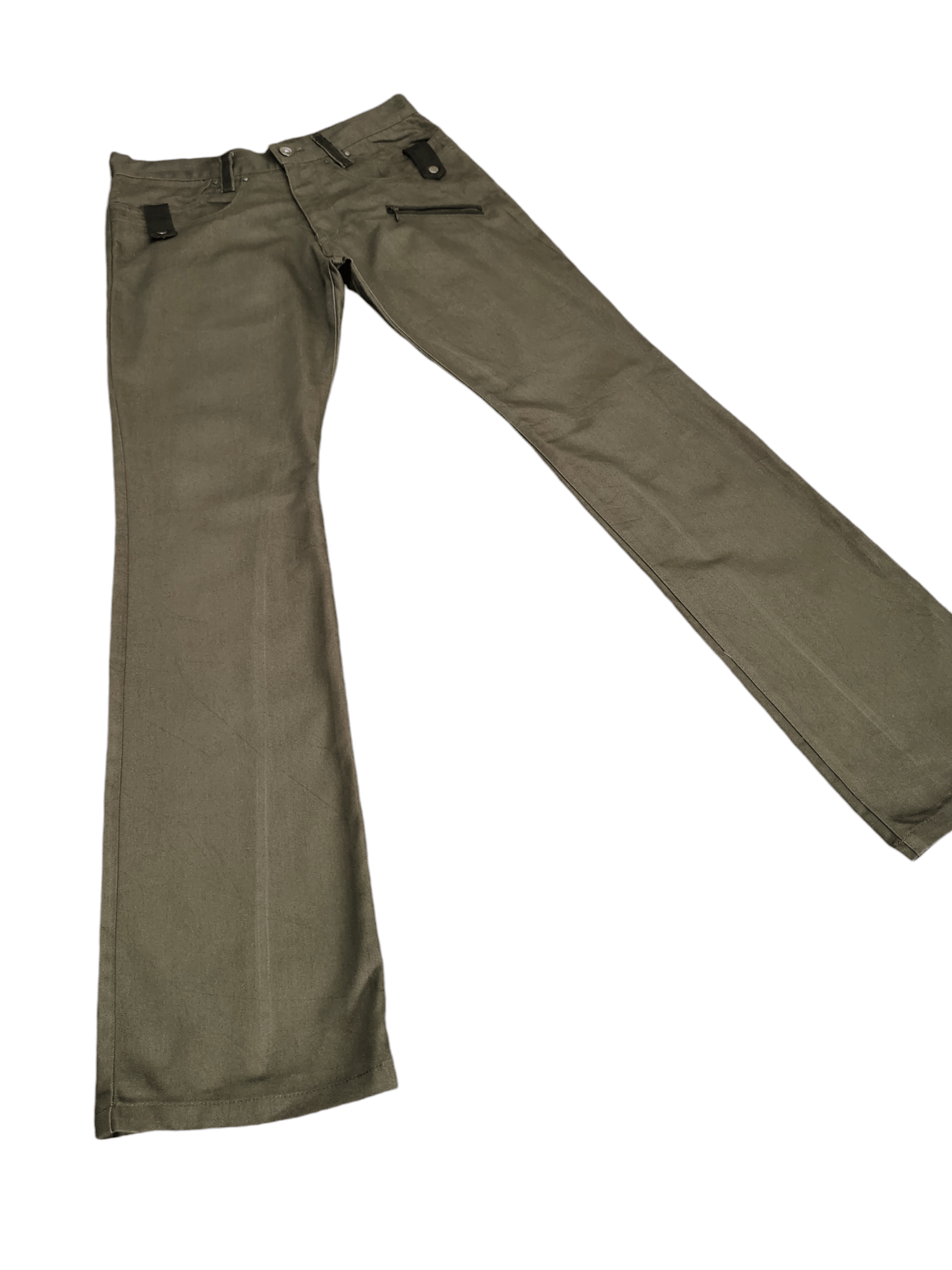 semanticdesign Flare Pants Semantic Design Buckle Back Trouser Bootcut Y2k Size US 31 - 2 Thumbnail