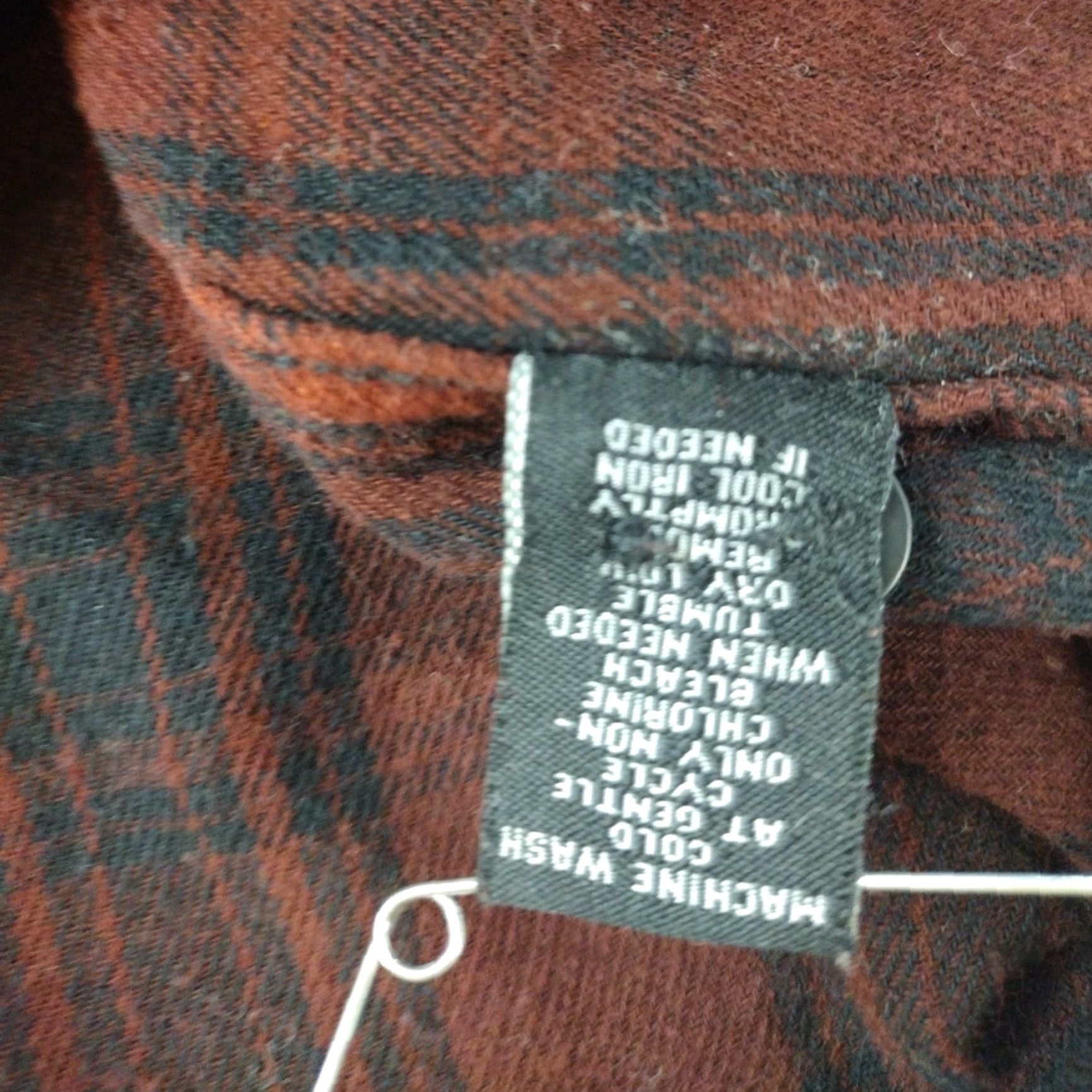 Carbon Carbon Button-Up Shirt Mens Medium Red Long Sleeve Plaid Casual Size US M / EU 48-50 / 2 - 6 Thumbnail