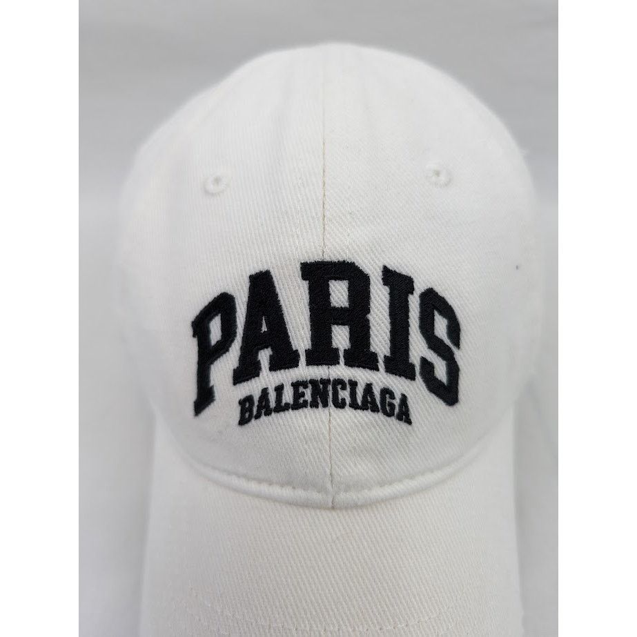 Balenciaga o1rshd1 Q:2 / Size: S / Hat / Cap in White Size ONE SIZE - 4 Thumbnail