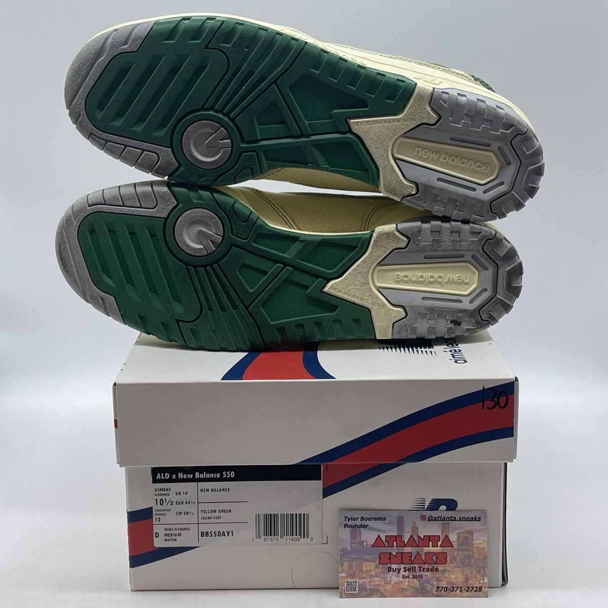 New Balance Aime Leon dore x 550 Masaryk classic pine Size US 10.5 / EU 43-44 - 7 Thumbnail