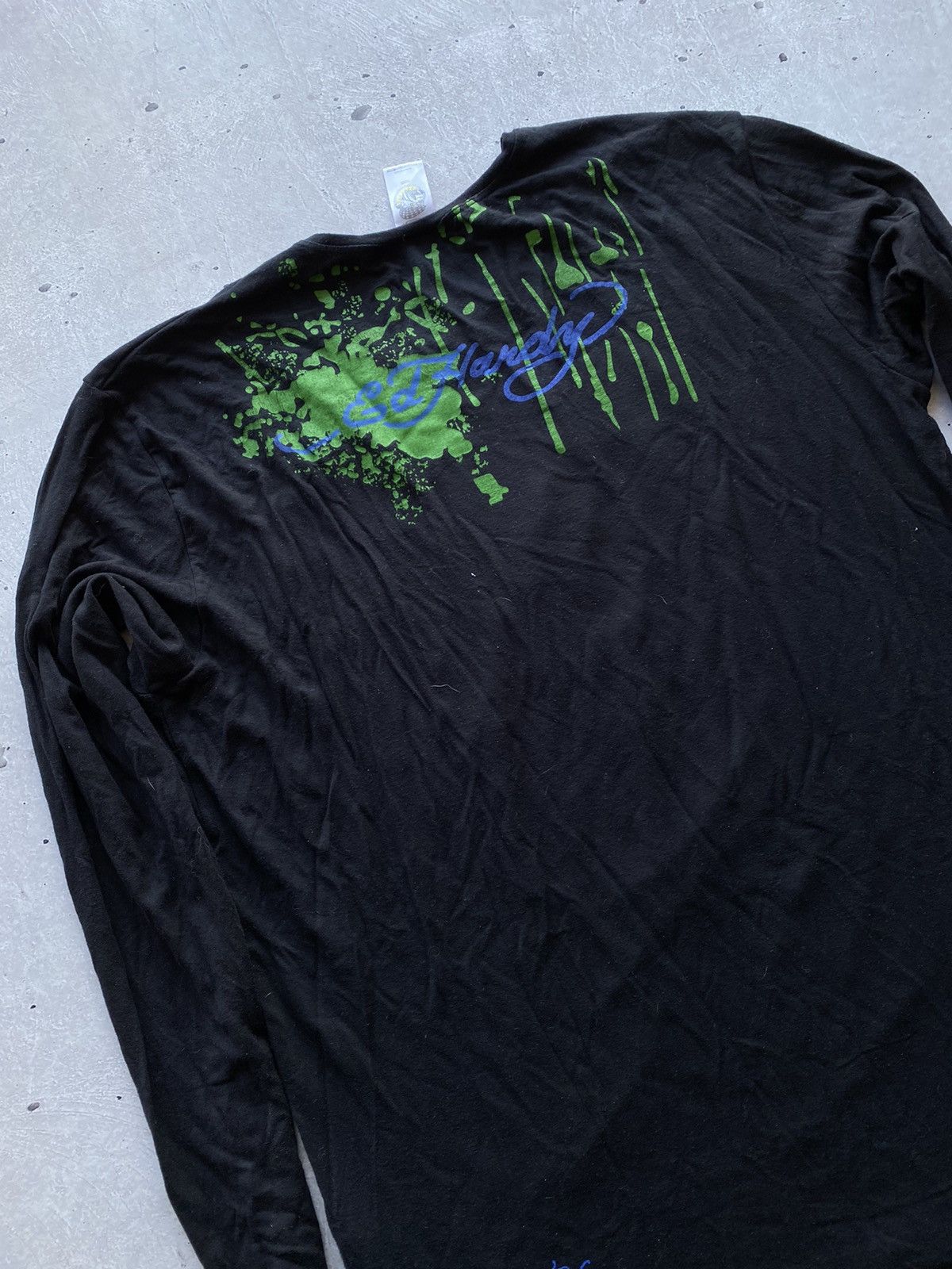 Ed Hardy × Vintage Vintage Y2K Ed Hardy Made In USA Longsleeve T Shirt Big Logo Size US L / EU 52-54 / 3 - 5 Thumbnail