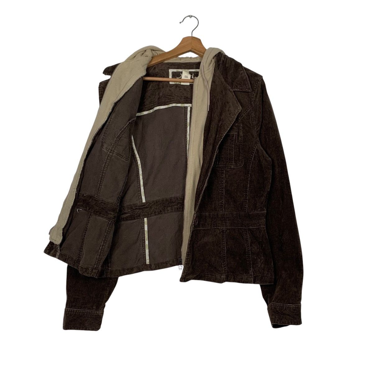 Other NORI Double Layer Hoodie Corduroy Jacket #2411-C108 Size XL / US 12-14 / IT 48-50 - 10 Thumbnail