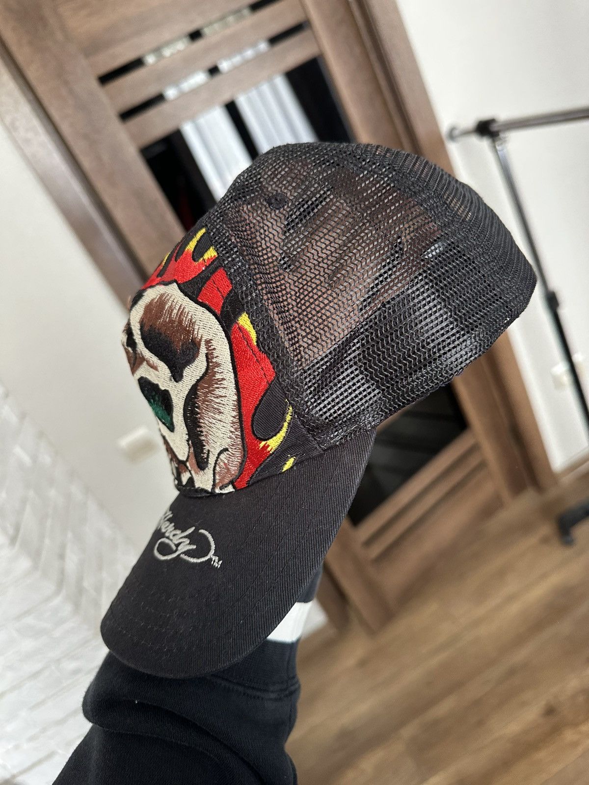 Ed Hardy Ed Hardy Christian Audigier Y2K Cap Hat Vintage Skull Print Size ONE SIZE - 6 Thumbnail