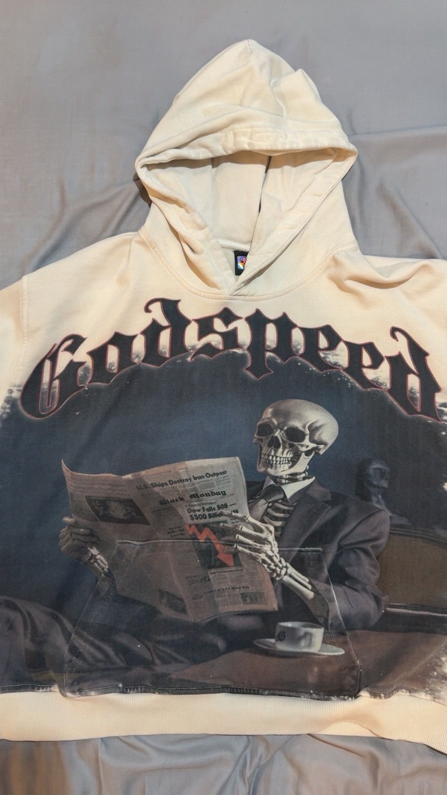 Godspeed Godspeed Hoodie Cream Black Monday Size US XL / EU 56 / 4 - 6 Thumbnail