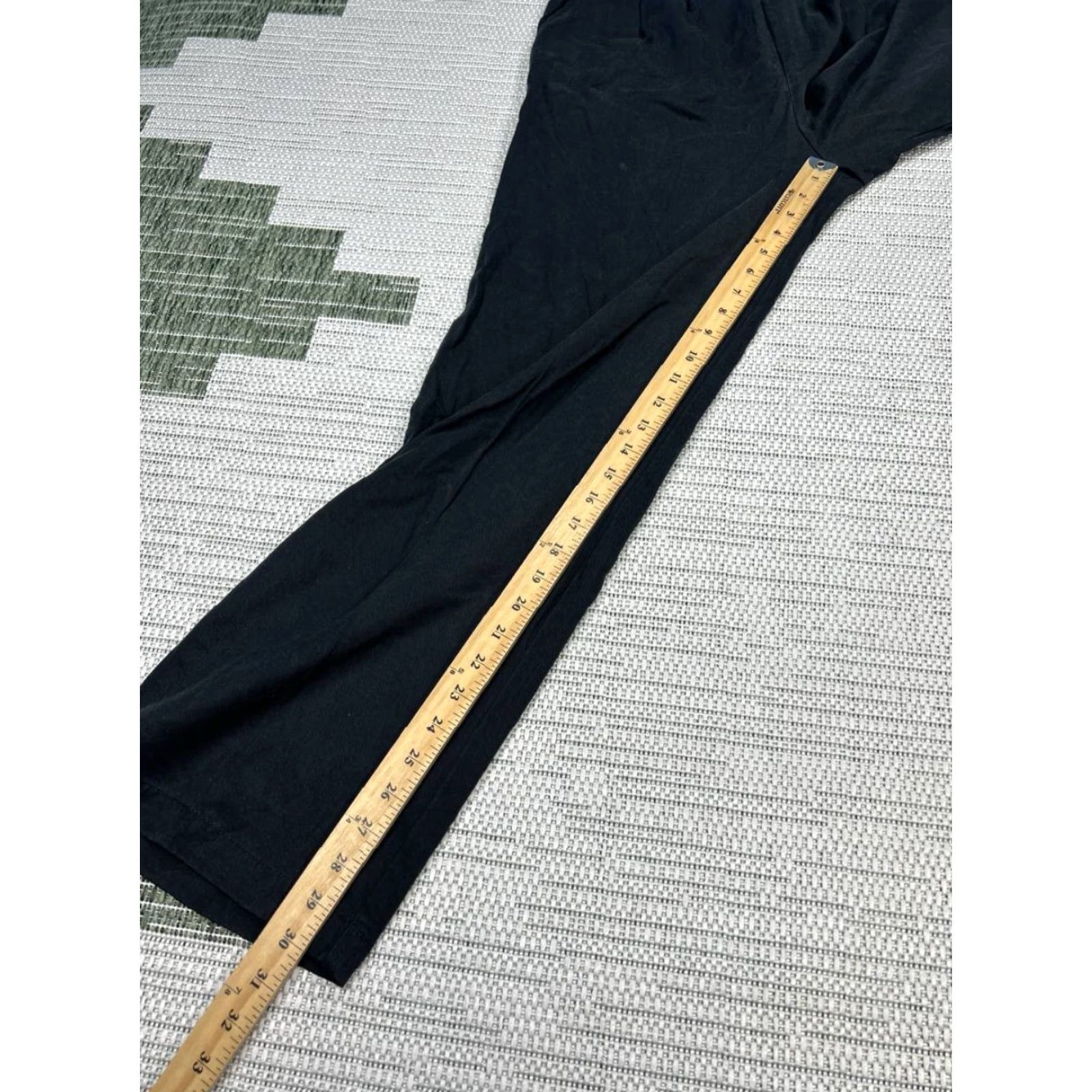 Reformation Reformation Pants Womens 4 Black Stretch Pleated High Rise Casual Wide Leg Chino Pockets Size 27" / US 4 / IT 40 - 4 Thumbnail
