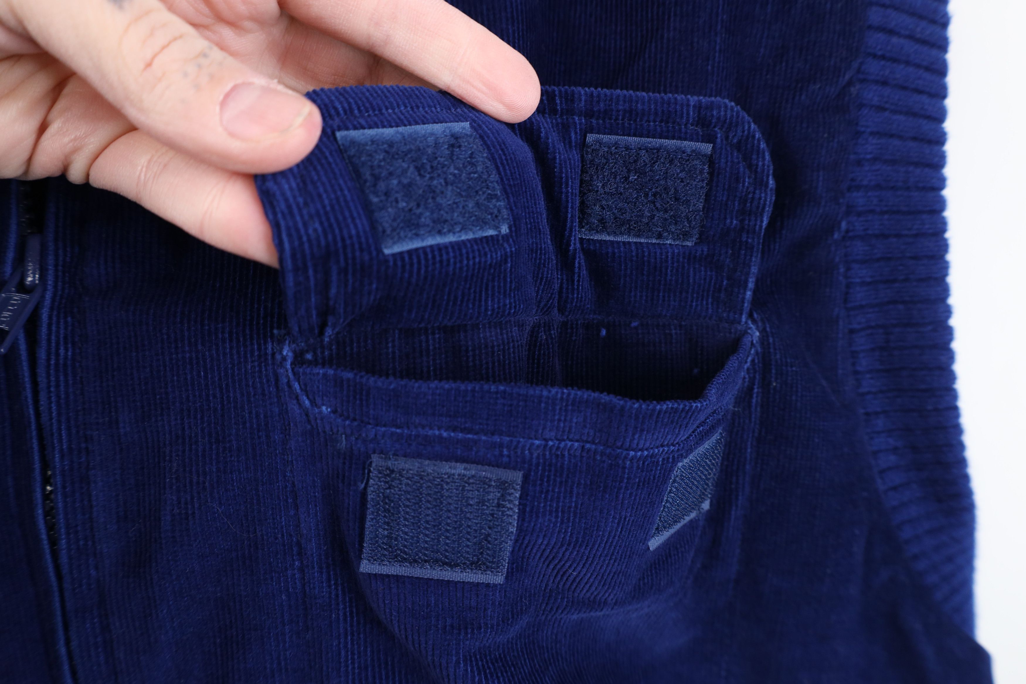Vintage Vintage 90s Streetwear Quilted Corduroy Vest Jacket Blue Size US XL / EU 56 / 4 - 4 Thumbnail