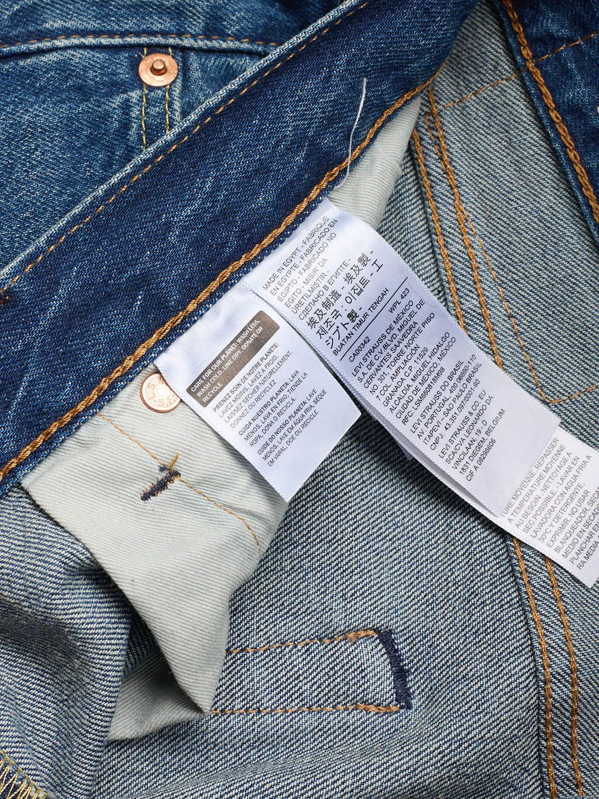 Levi's LEVI'S Premium 501 Distressed Blue Cotton Denim Jeans Size US 34 / EU 50 - 6 Thumbnail