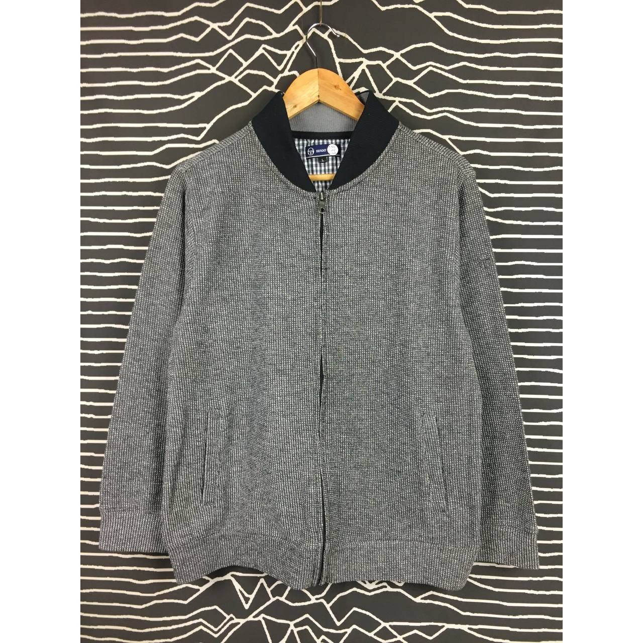 Sergio Tacchini × Vintage Vtg Sergio Tacchini Casual Wear Zipper Sweater Jacket Size US L / EU 52-54 / 3 - 1 Thumbnail