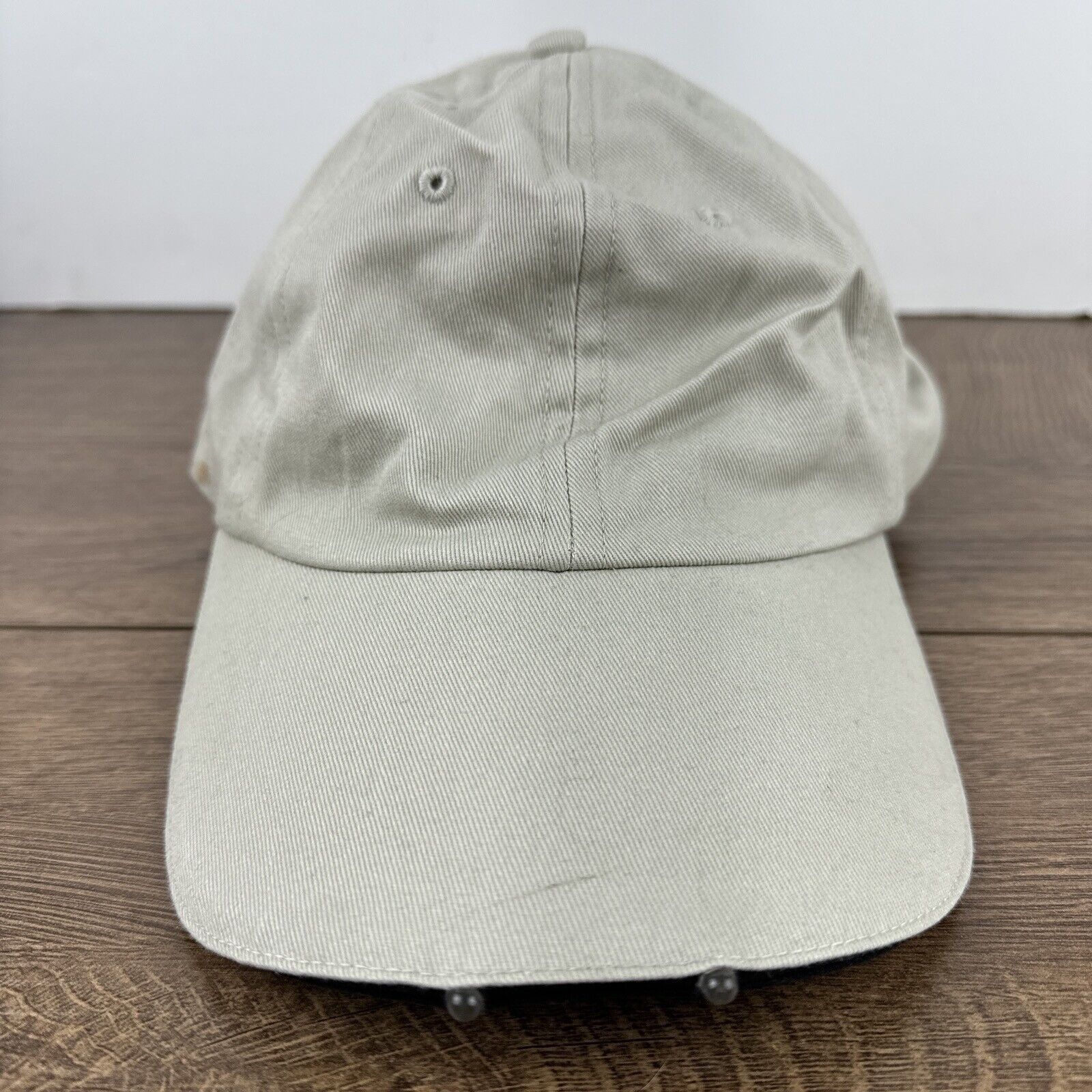 Other Plain Tan Baseball Hat Tan Brown Hat Adjustable Adult Size H Size ONE SIZE - 4 Thumbnail