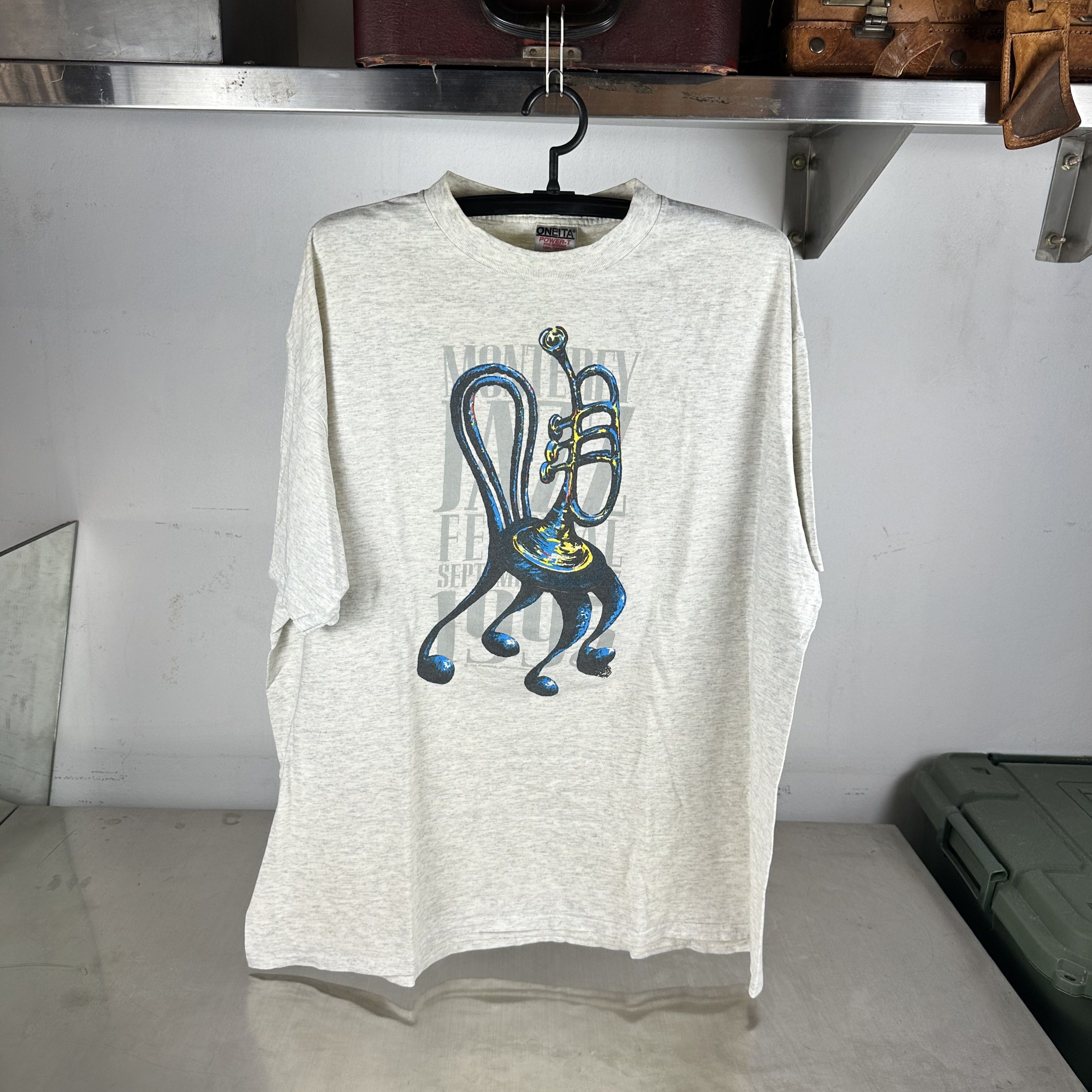 Vintage 1997 Monterey Jazz Festival Graphic Single Stitch T-Shirt Size US XXL / EU 58 / 5 - 1 Thumbnail