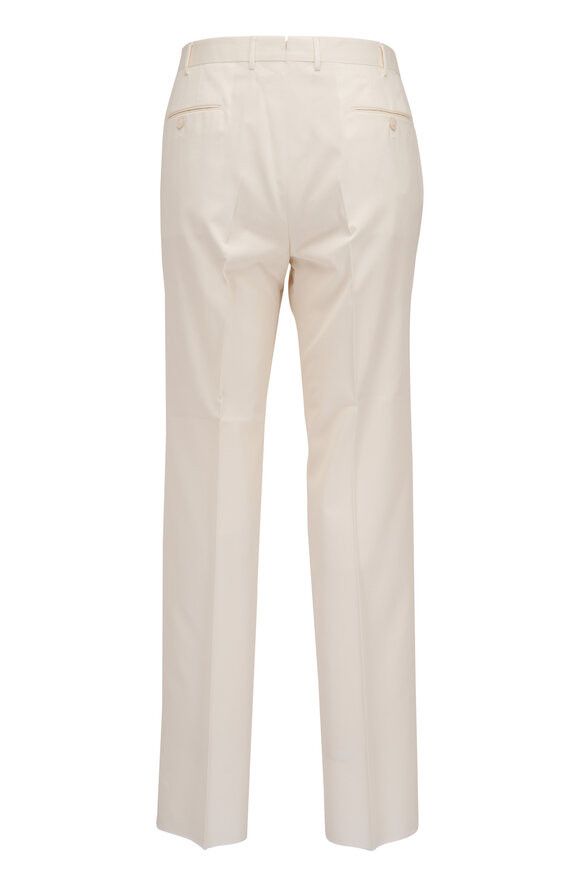 Z Zegna o1mtch0225 Seaisland Cotton Pant in Cream Size US 42 / EU 58 - 2 Thumbnail