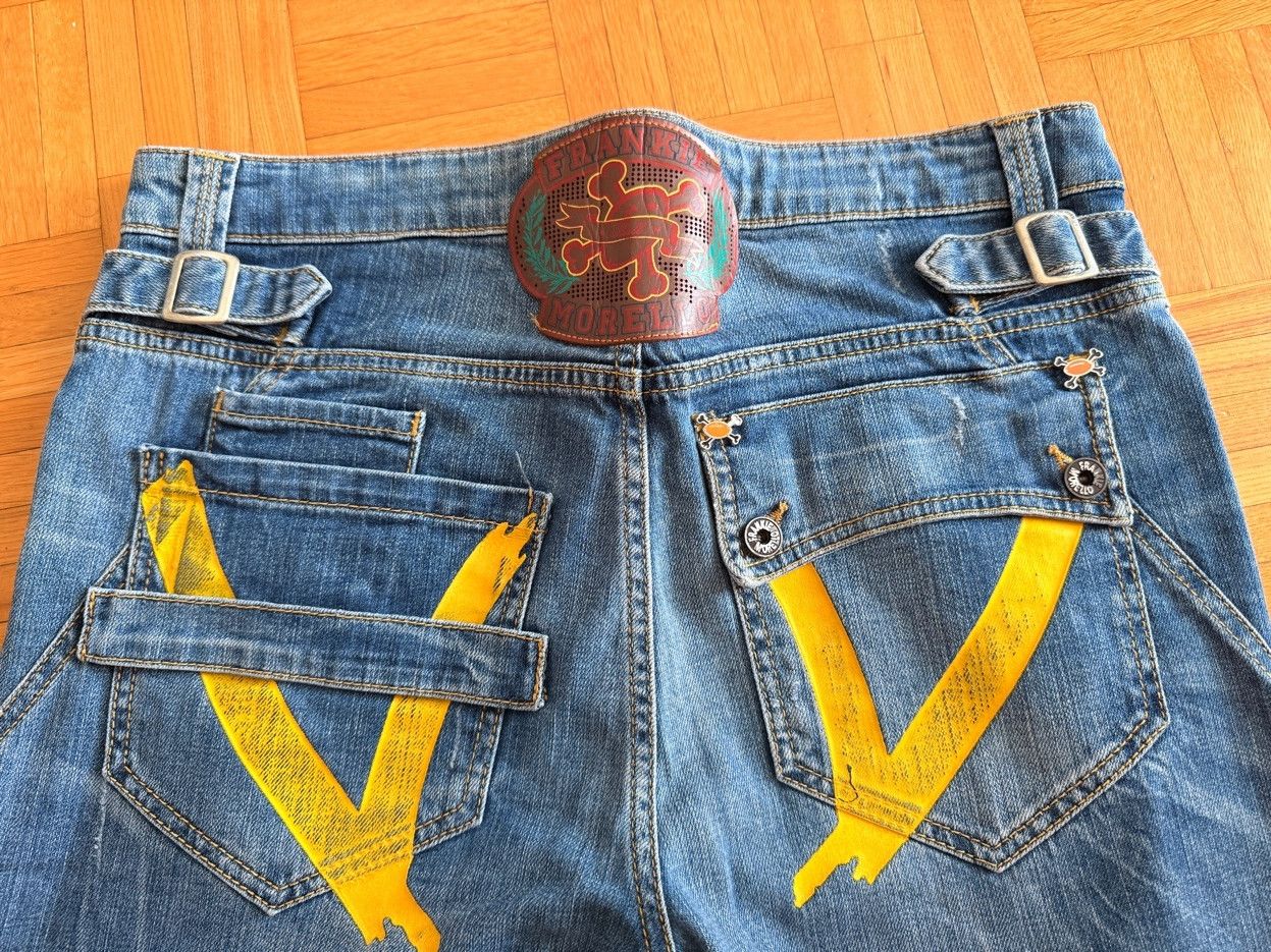 Frankie Morello Frankie Morello 2000s Designer Denim W34 Distressed Size US 34 / EU 50 - 5 Thumbnail