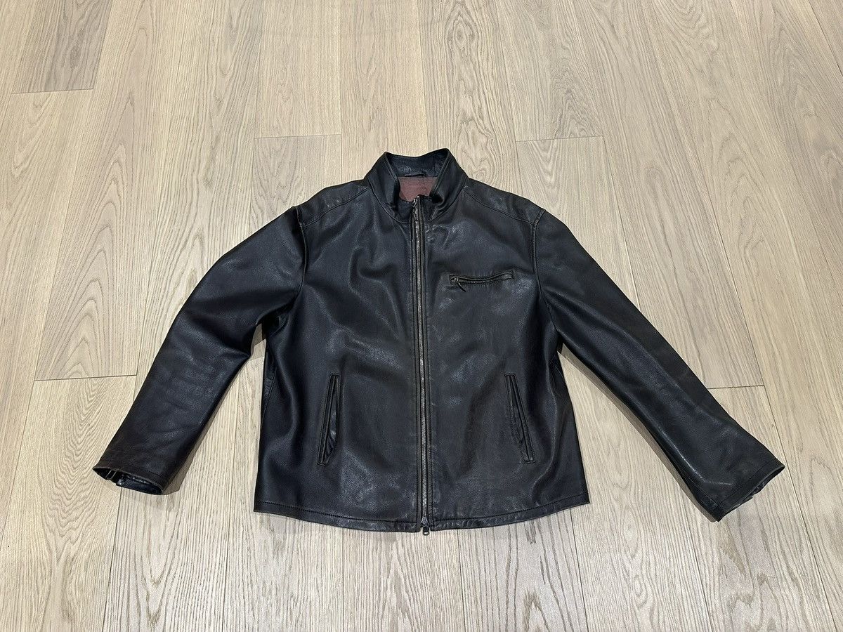 Cerruti 1881 Vintage Cerruti Leather Jacket with Liner Size US L / EU 52-54 / 3 - 1 Thumbnail