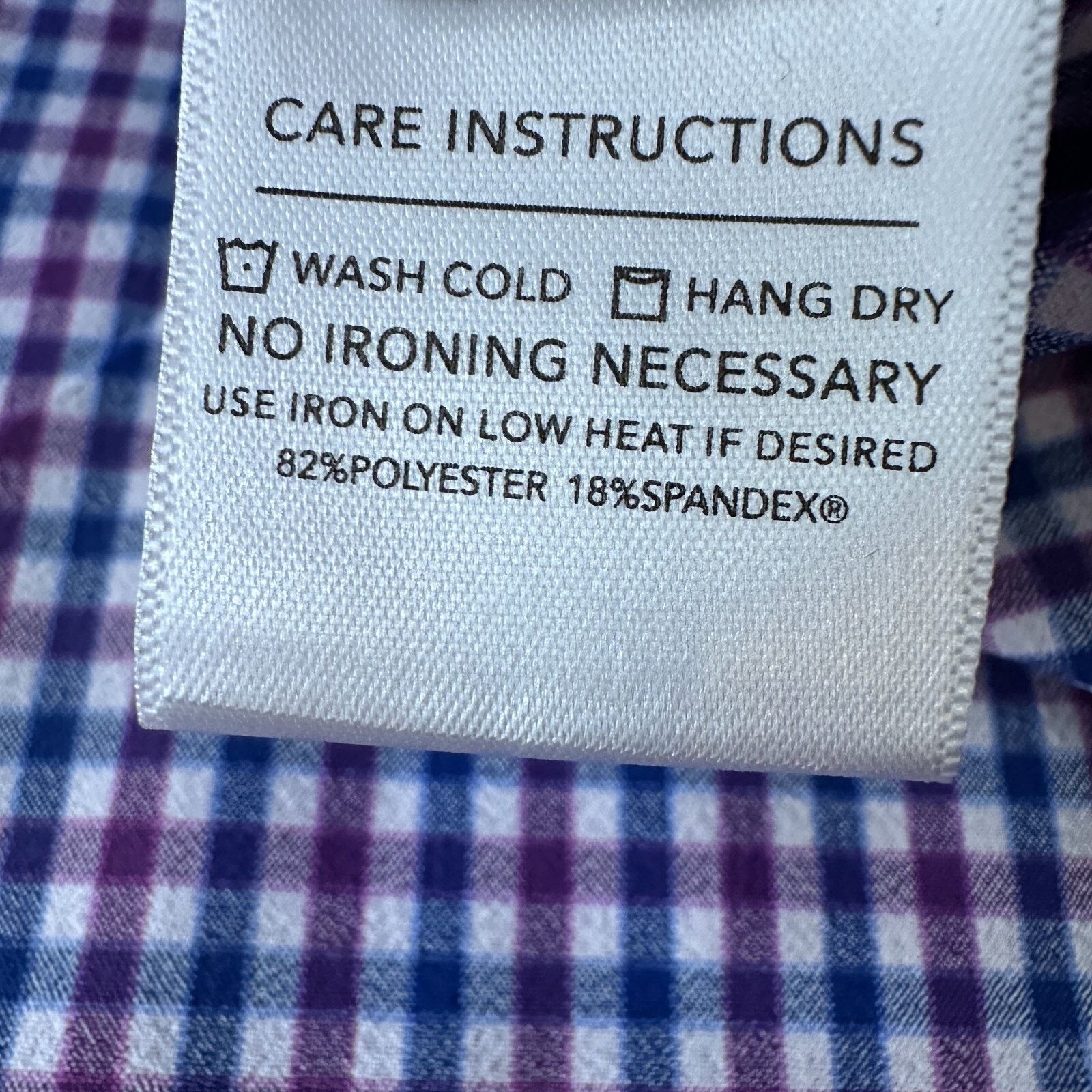 Mizzen+Main Mizzen + Main Shirt Men’s Medium Blue Purple Long Sleeve Size US M / EU 48-50 / 2 - 7 Thumbnail