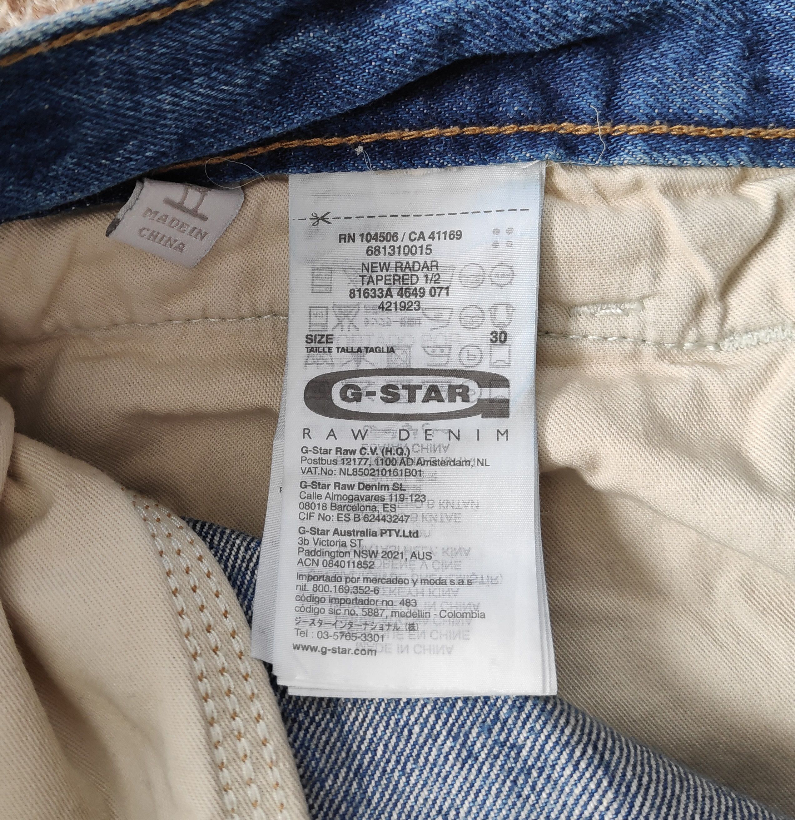 G-Star Vintage G-Star Raw New Radar Tapered Denim Shorts sz W30 Size US 30 / EU 46 - 8 Thumbnail