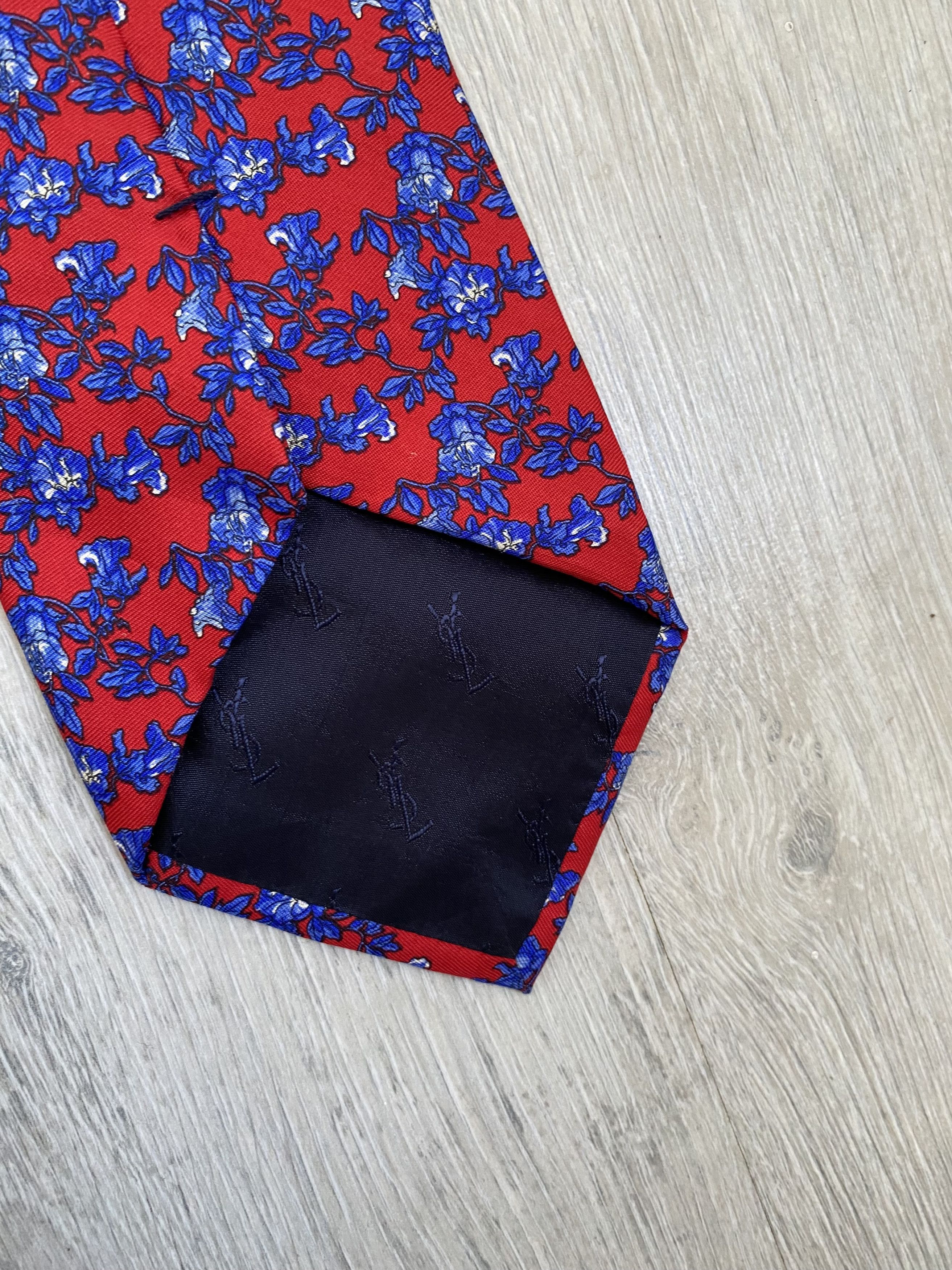 Yves Saint Laurent Yves Saint Laurent floral silk tie Size ONE SIZE - 6 Thumbnail