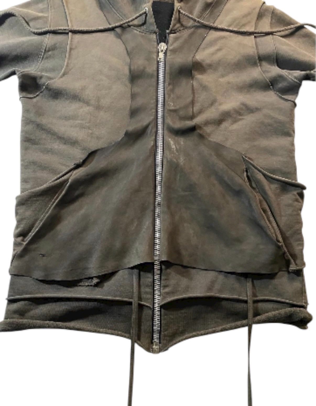 Rick Owens preownd Rick Owens SLAB 2004 Layered Hoodie – Size XS Size US XS / EU 42 / 0 - 2 Thumbnail