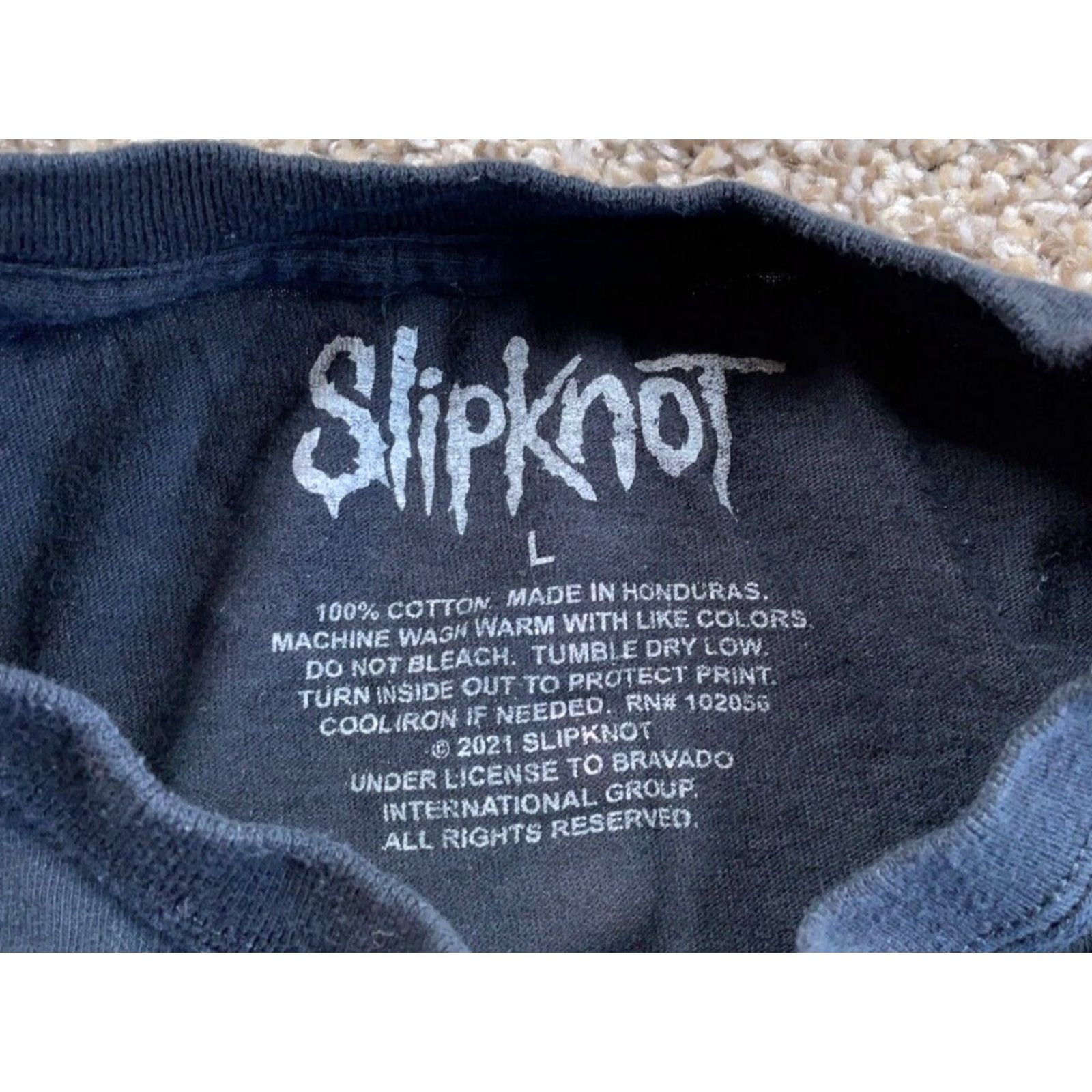 Doublet Slipknot T-Shirt Adult M Black Double Sided Print 2021 Official Heavy Metal Graphic Cotton Short Sleeve Crew Neck Men Size US M / EU 48-50 / 2 - 3 Thumbnail